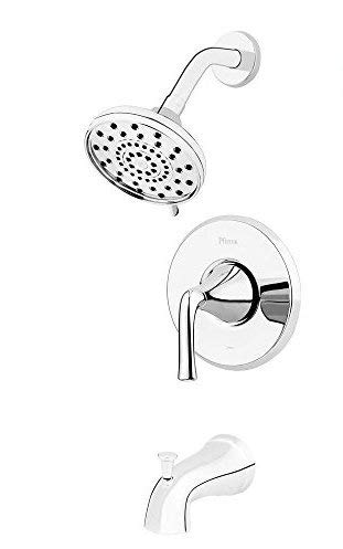 Pfister Ladera Single-Handle 3-Spray Tub and Shower Faucet in Polished Chrome with Valve - Modern Bathroom Fixture for Spa-Like Shower Experience