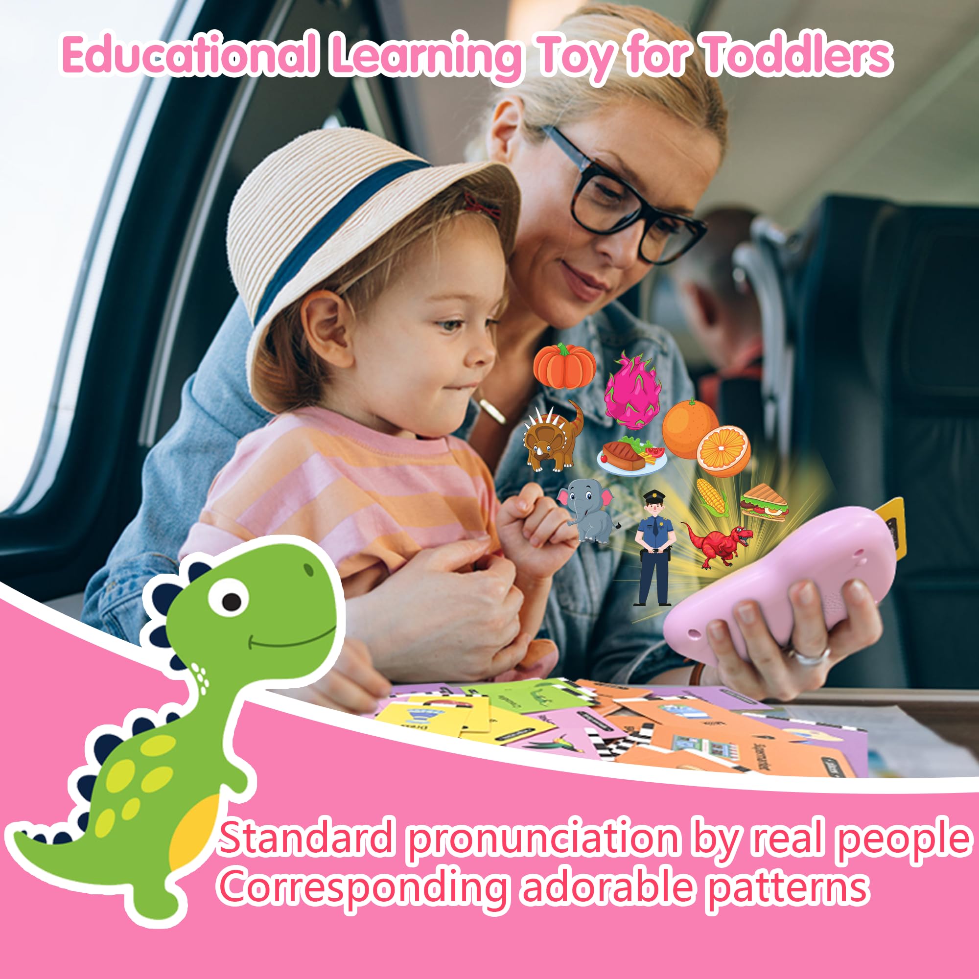 Toddler Talking Flash Cards 234 Words - Educational Toys for 2-5 Year Olds - Speech Therapy & Preschool Learning - Perfect for Home & Classroom Use