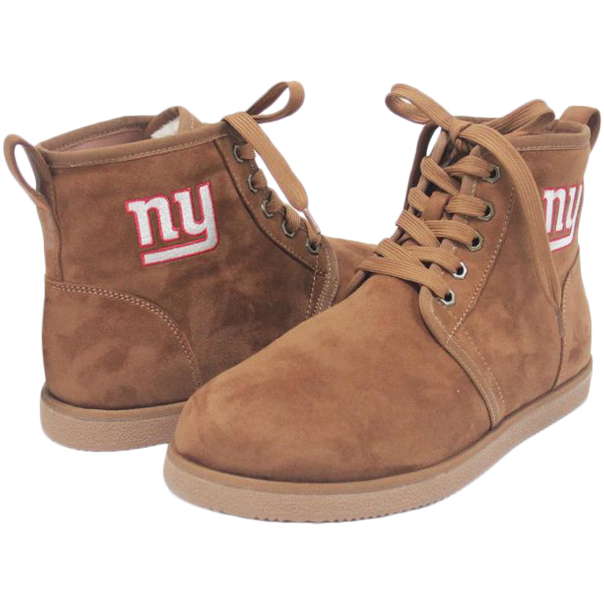 Men's NFL Team Logo Moccasin Boots - Comfortable Slip-On Winter Shoes for Football Fans - Perfect for Game Day, Outdoor Activities & Casual Wear