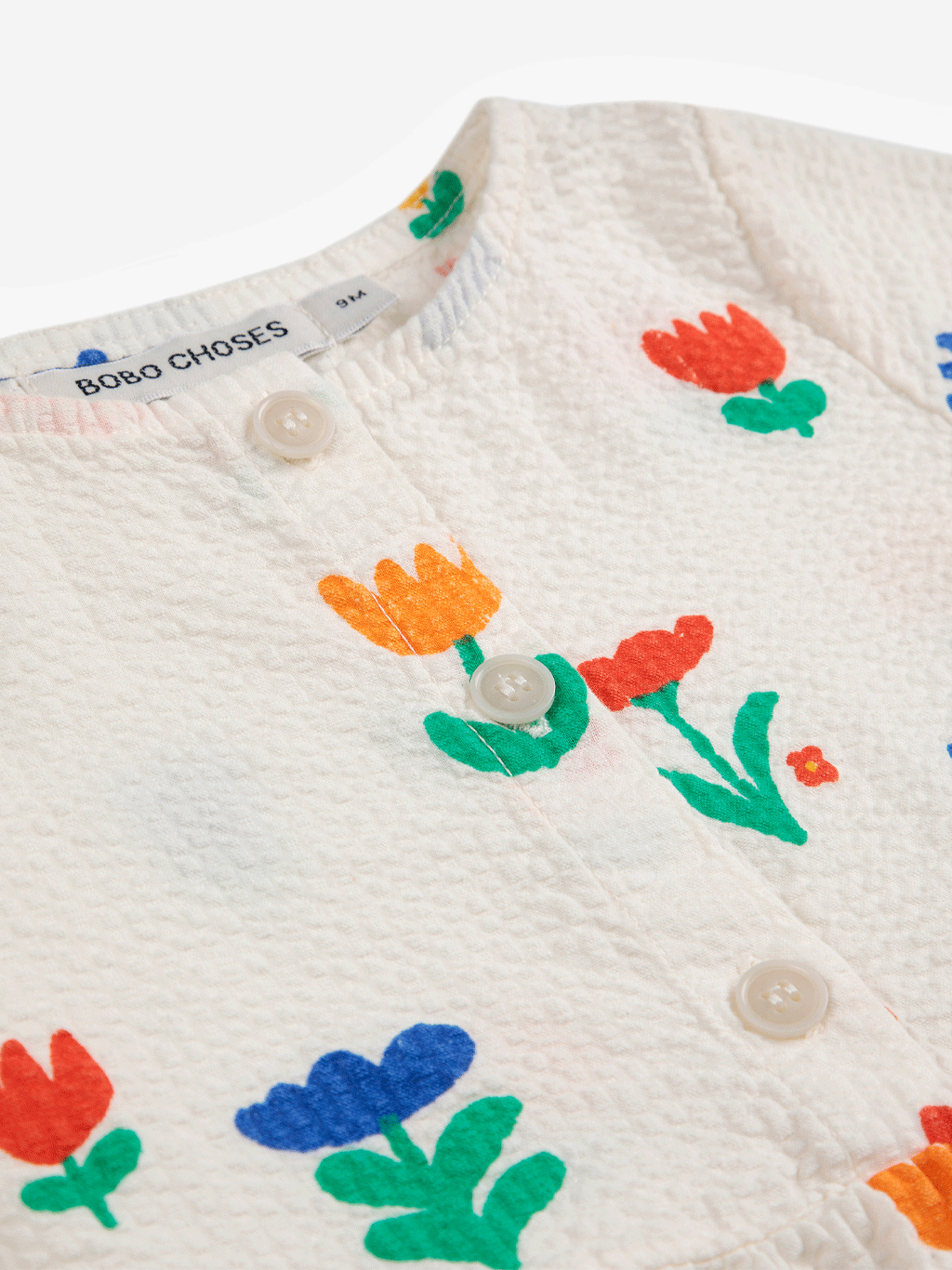 Bobo Choses Floral Woven Dress for Women - Elegant Garden Party Dress with All-Over Print | Perfect for Summer Weddings, Brunch Dates & Outdoor Events