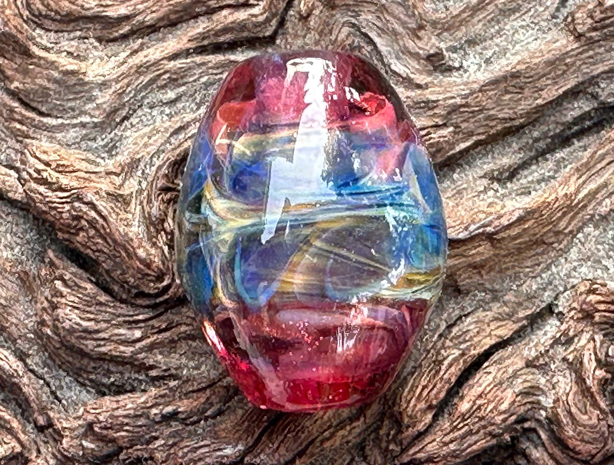 Handmade Amethyst Swirl Lampwork Glass Focal Bead - Unique Purple Jewelry Making Supply for DIY Bracelets, Necklaces & Craft Projects