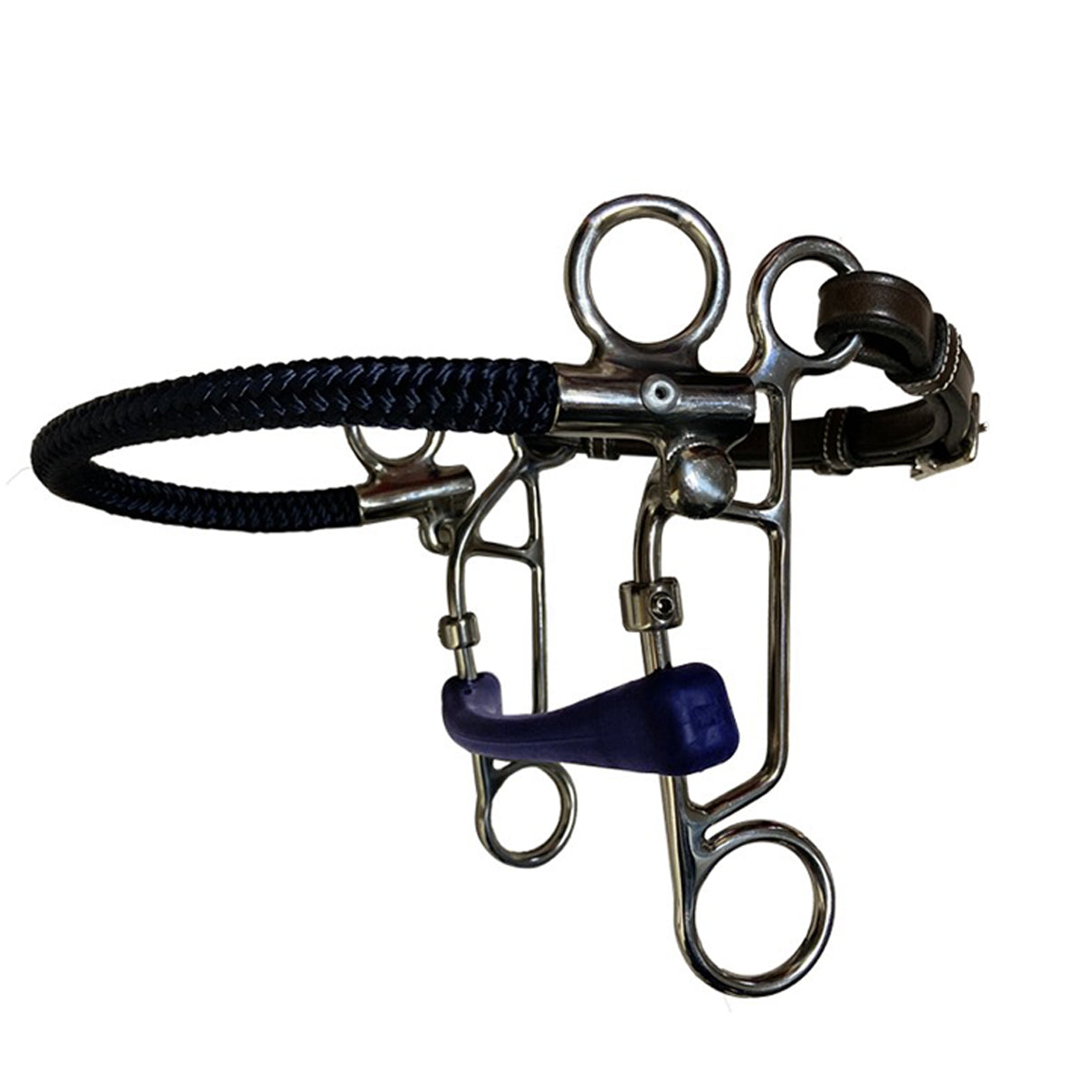Flexible Rubber Combination Bit for Horses - Durable & Comfortable Equestrian Training Bit - Perfect for Dressage, Jumping & Trail Riding