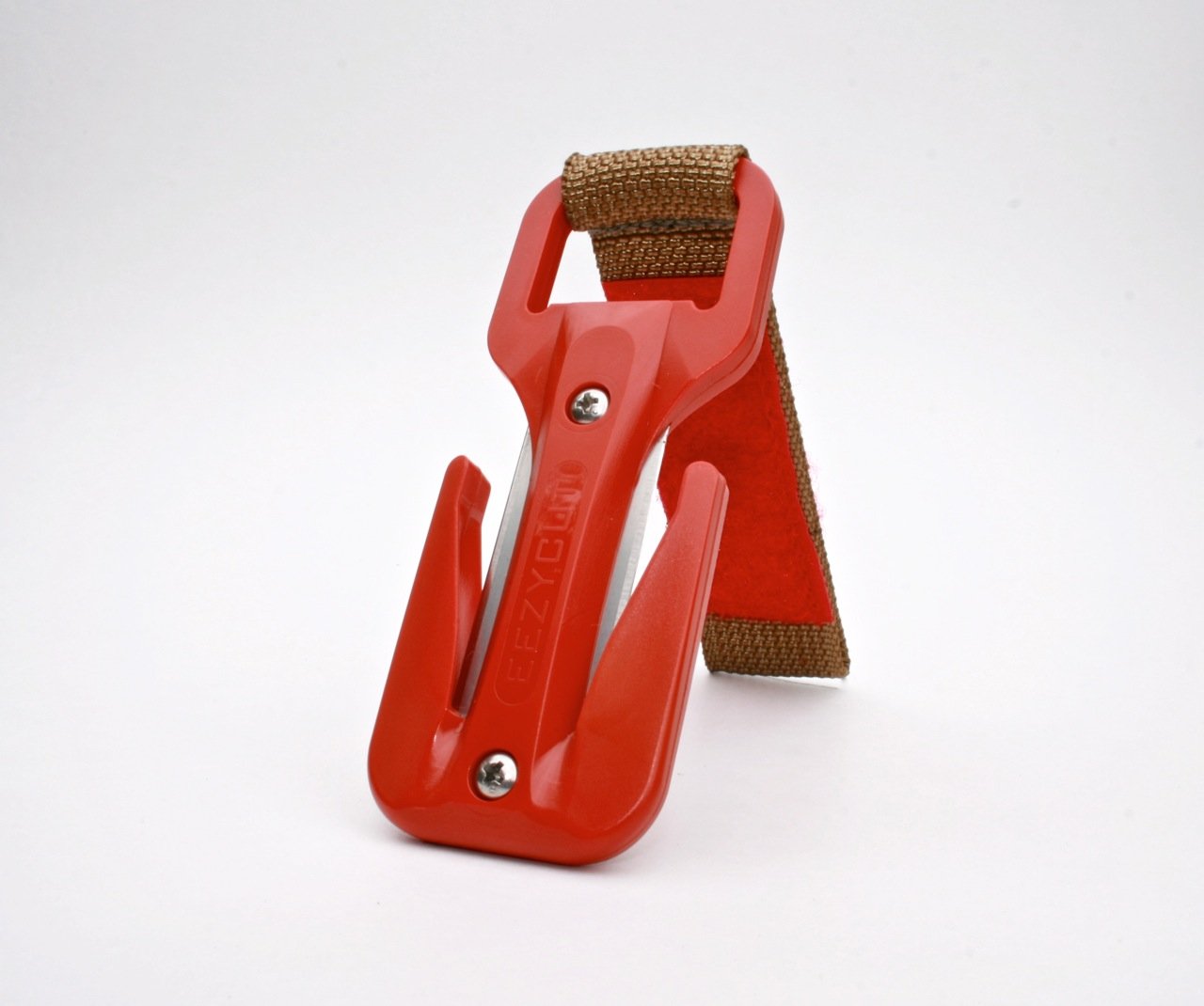 Premium Trilobite Folding Knife - Red & Copper Blade with Wrist Strap for Outdoor Camping, Hiking & Survival Gear