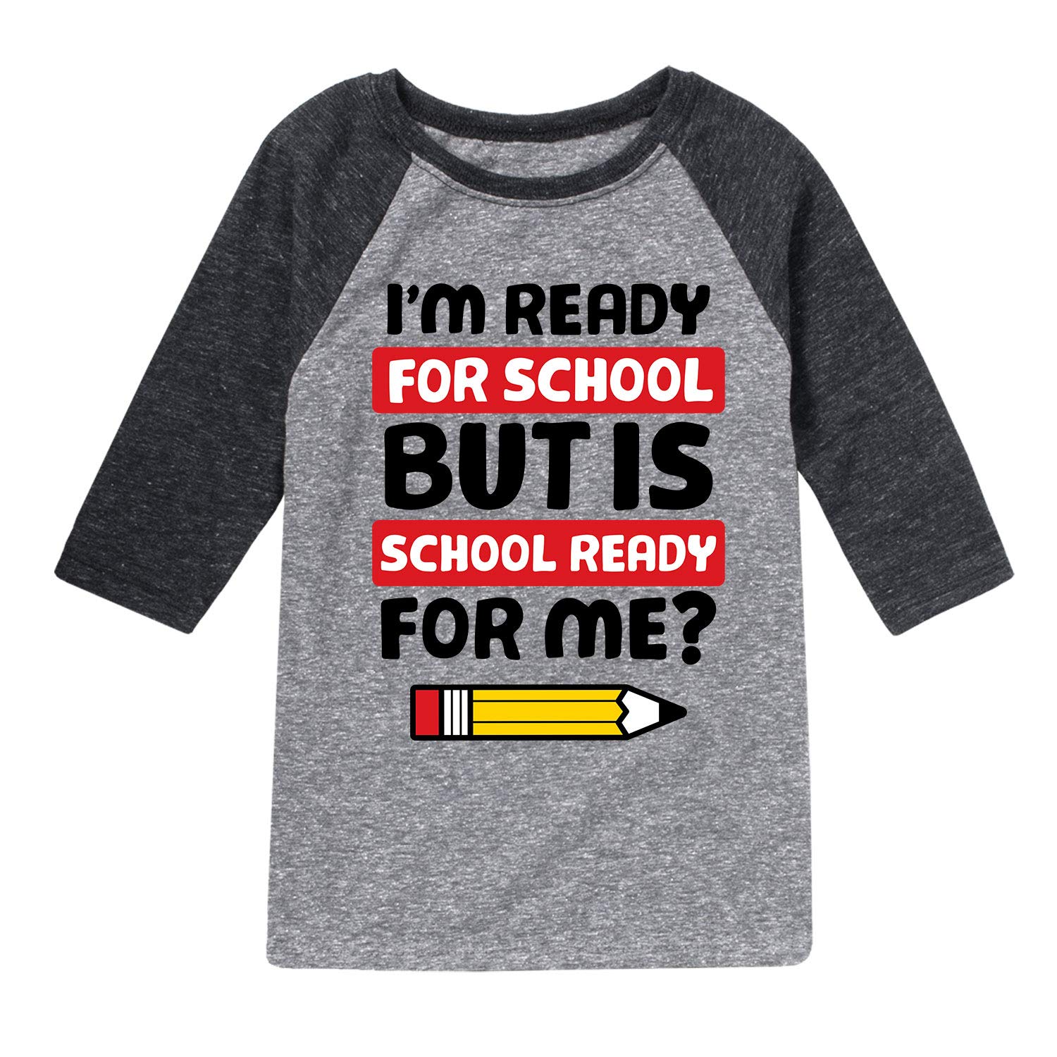 Youth Raglan T-Shirt - School Ready for Me - Instant Message - Comfortable & Stylish Casual Wear for Teens - Perfect for School, Hangouts & Everyday Outfits