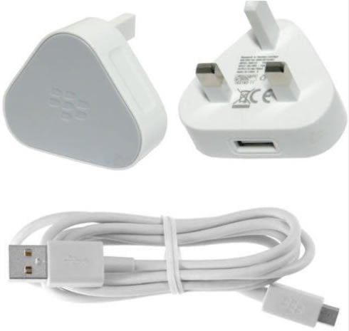 Original Blackberry HDW 29714 002 3-Pin MicroUSB Wall Charger - Fast Charging Power Adapter for Blackberry Phones - Perfect for Home, Office & Travel Use