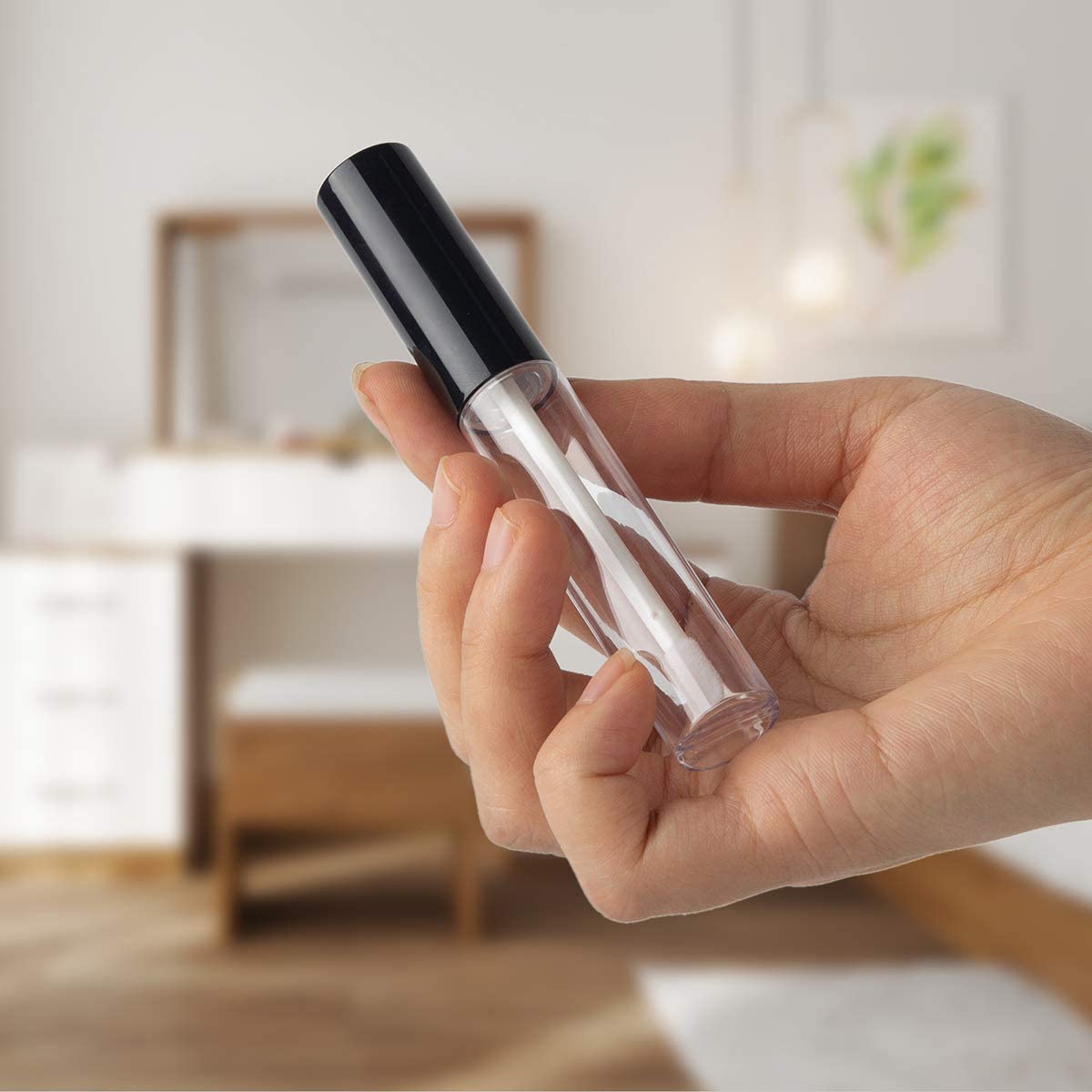 Refillable 10ml Empty Lip Gloss Tubes - Unbreakable Plastic Travel Lip Gloss Containers for Girls (Pack of 2) | DIY Lip Care & Cosmetic Bottles | Perfect for Makeup Kits, Travel Essentials & Beauty Storage