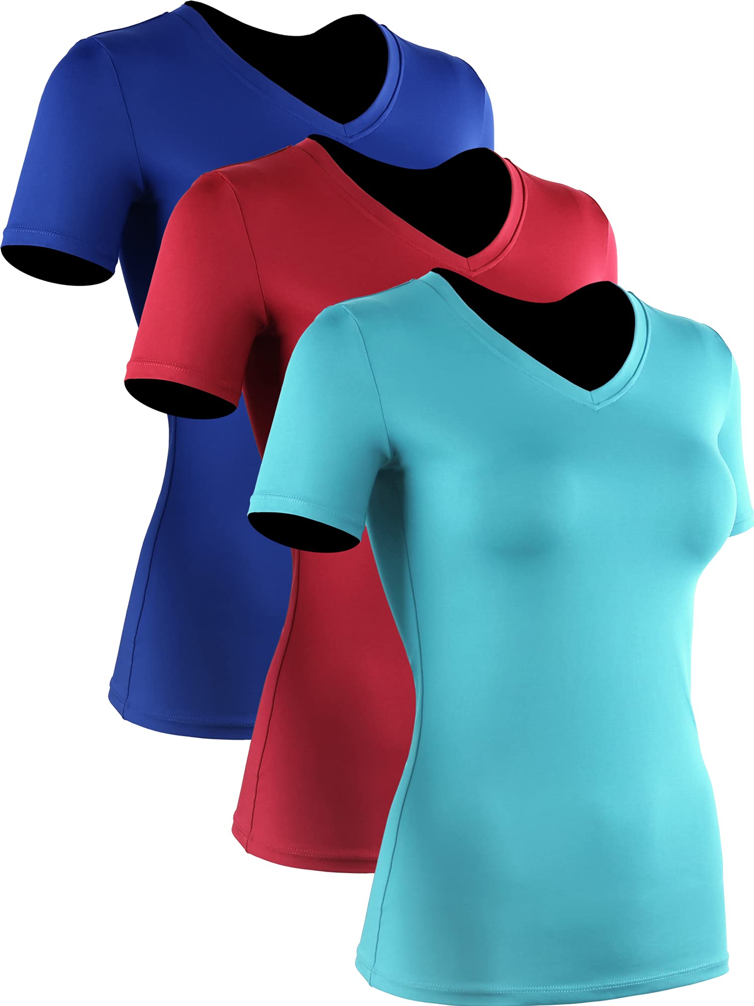 CADMUS Women's Quick Dry Workout Shirts - Moisture Wicking Athletic Performance T-Shirts for Running, Yoga & Gym Training