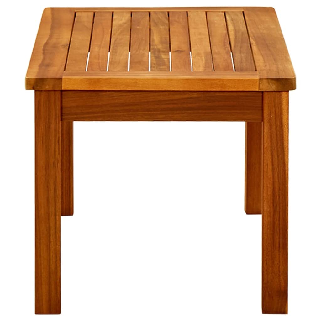 CHARMMA 40-inch Outdoor Coffee Table - Solid Acacia Wood with Natural Oil Finish, Modern Rectangle Side Table for Patio, Garden, Balcony, Poolside & Deck (27.6 x 15.7 x 14.2 inches) - Perfect for Outdoor Relaxation, Entertaining Guests & Poolside Lounging