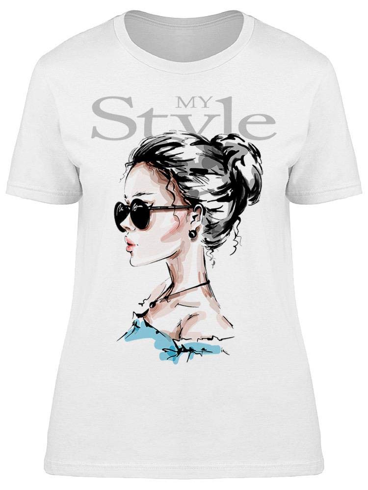 My Style Model Women's Sunglasses Graphic Tee - Trendy Casual T-Shirt for Summer Outfits & Streetwear Fashion