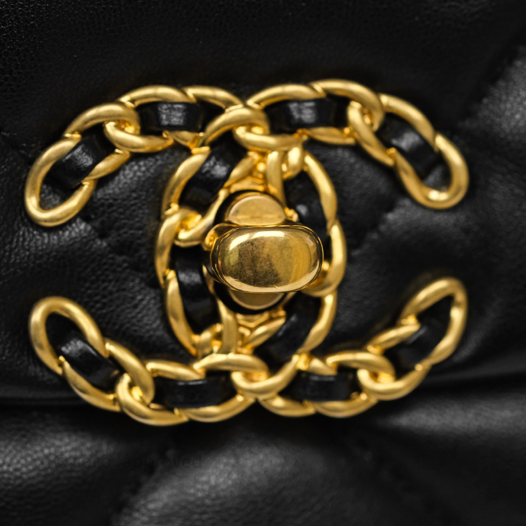 Chanel 19 Small Black Leather Flap Bag with Mixed Gold & Silver Hardware - Luxury Designer Handbag for Women, Perfect for Evening Events & Date Nights