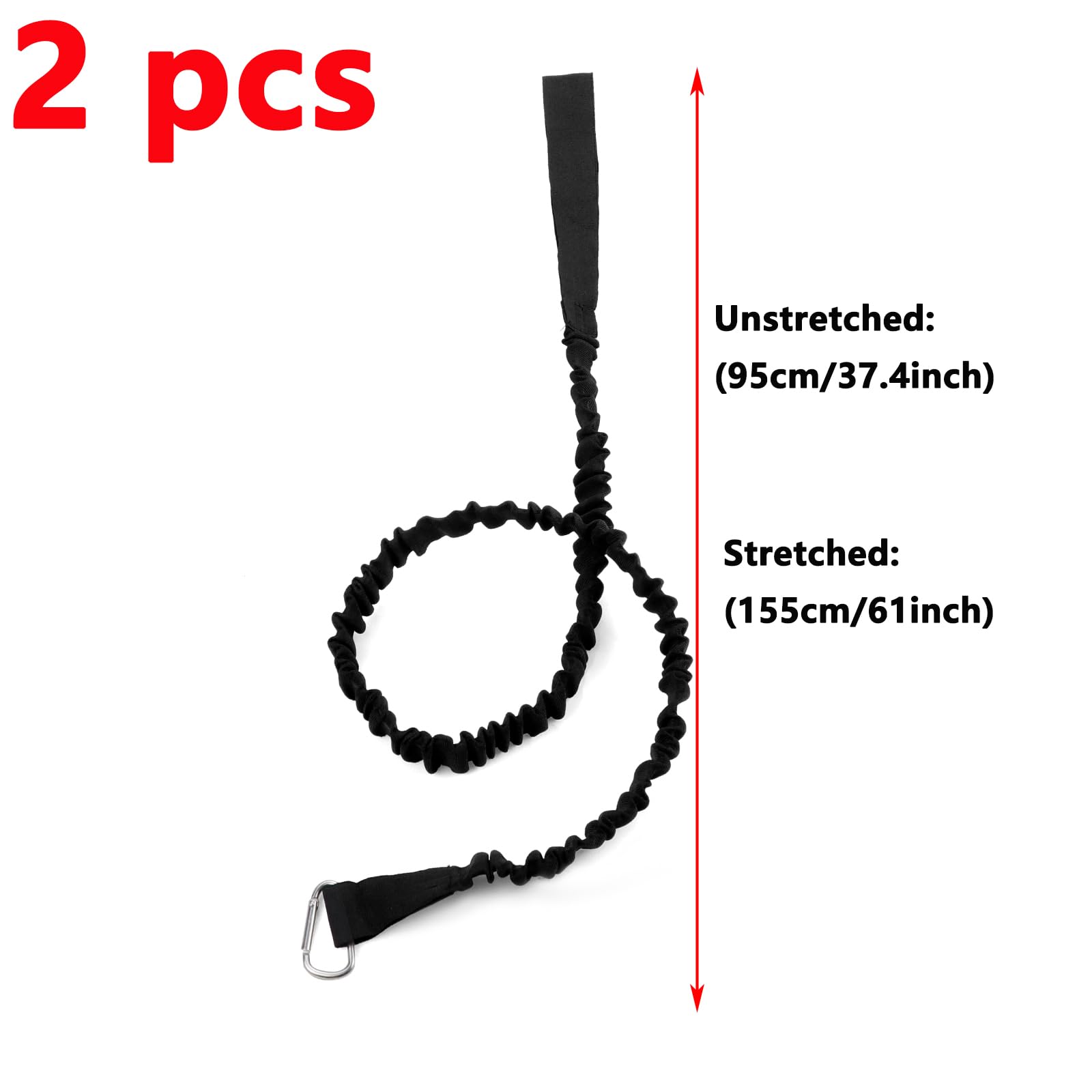 **Antrader 2-Pack Kayak Paddle Leash & Rod Lanyard – Stretchable Coiled SUP Paddle Leash for Kayaking, Fishing, and Stand-Up Paddleboarding**