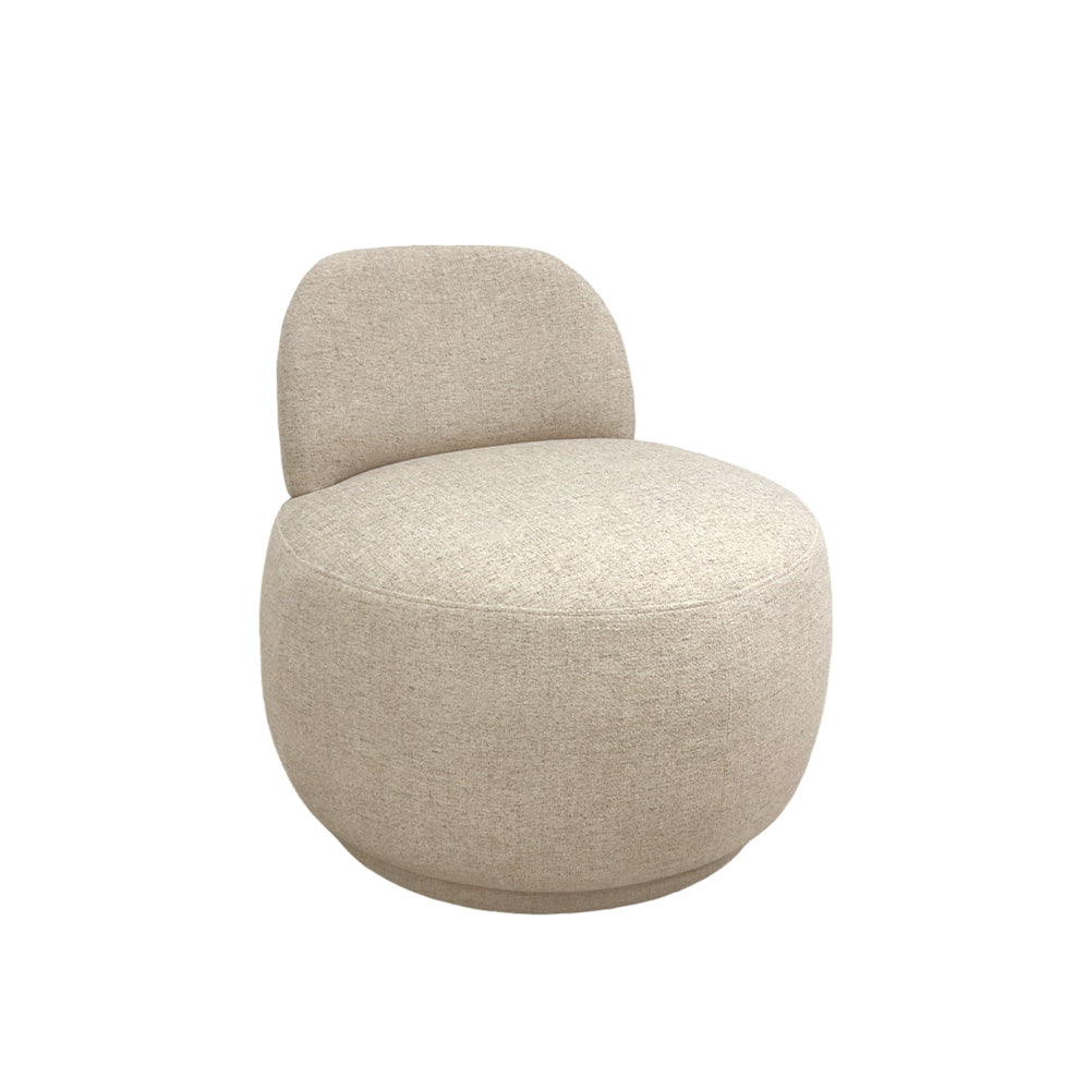 Milan Armchair - Modern Accent Chair for Living Room, Bedroom & Office - Comfortable Upholstered Lounge Chair with Wooden Legs