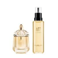 Mugler Alien Goddess Eau de Parfum for Women - Floral Woody Fragrance with Bergamot, Jasmine & Vanilla - 1oz Refillable Perfume + 3.3oz Refill - Luxury Scent for Date Night, Office & Special Occasions