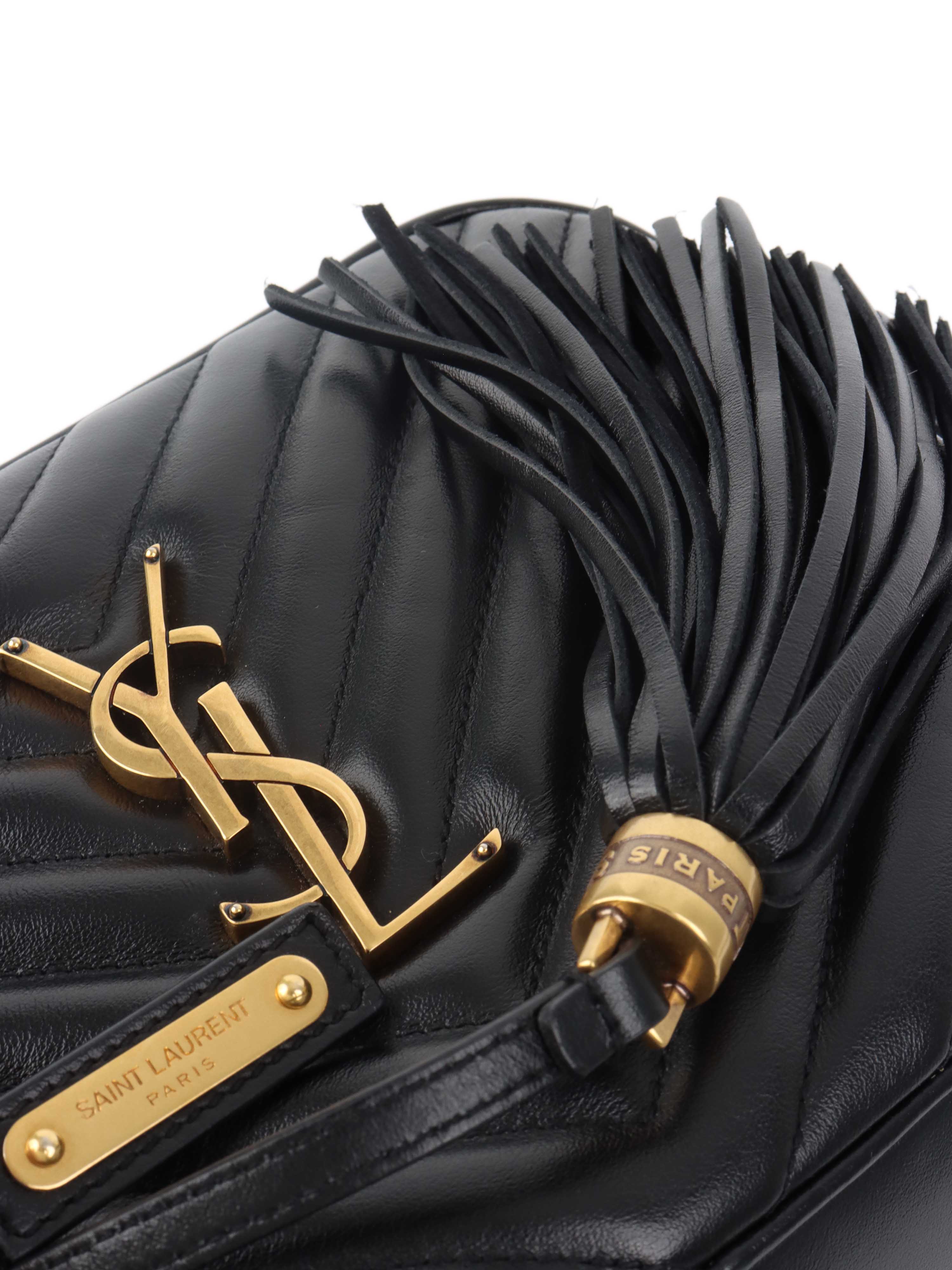 Saint Laurent Black Lou Camera Bag - Stylish Crossbody Bag for Women | Perfect for Travel, Parties & Everyday Use