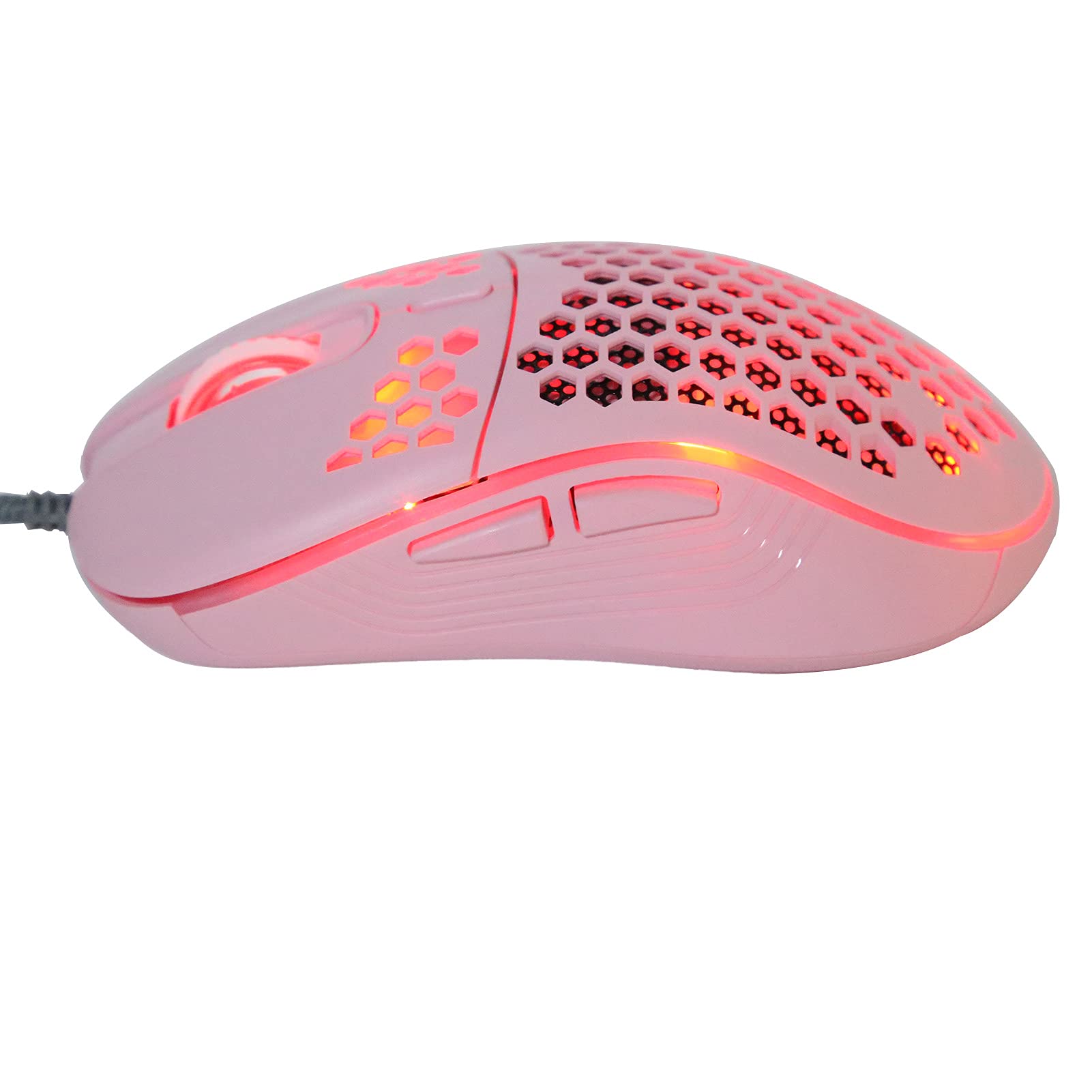 Heayzoki RGB Gaming Mouse - Wired USB Mouse with 4-Speed DPI Adjustment, Hollow Design & Cooling Fan | RGB Lighting Effects for PC/Laptop Gaming Accessories | Perfect for FPS, MOBA & Esports Gaming