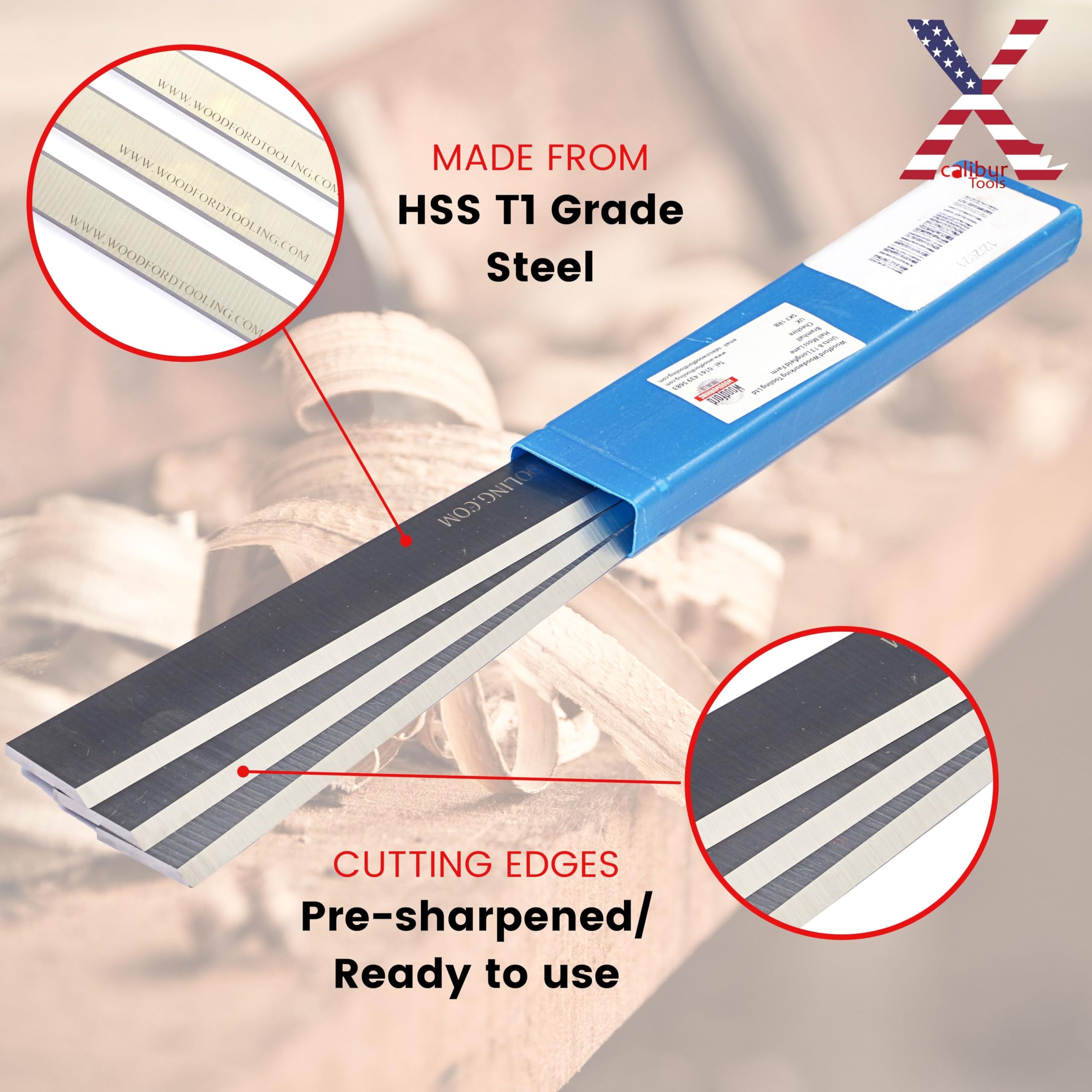 Xcalibur Tooling Magnate Jointer Thicknesser Knives - Replacement Planer Blades for Magnate PK0679T - Perfect for Woodworking & Cabinet Making Projects