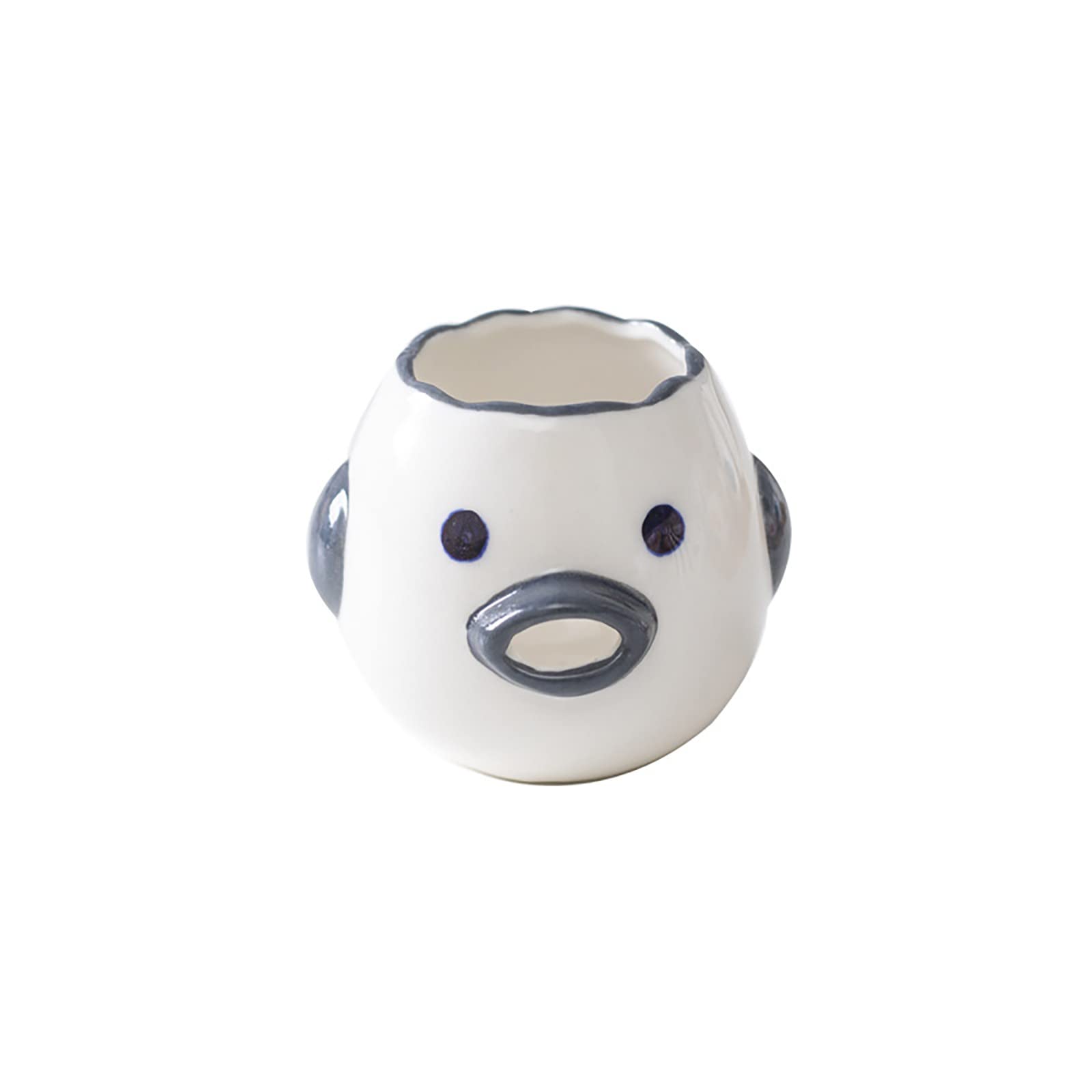 Premium Ceramic Egg Separator - Food Grade Kitchen Tool for Separating Egg Yolks & Whites | Perfect for Baking, Mayonnaise Making & Cooking | Durable Grey Egg Strainer (One Size)
