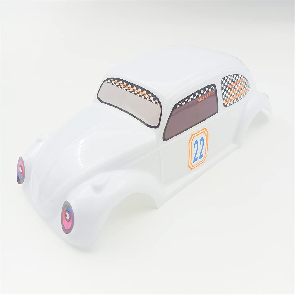 1/18 PVC Car Body Shell for VRX Racing 1/18 RC Cars - White Remote Control Toy Car Replacement Part (Model 18002) | Perfect for RC Car Upgrades & Racing Enthusiasts