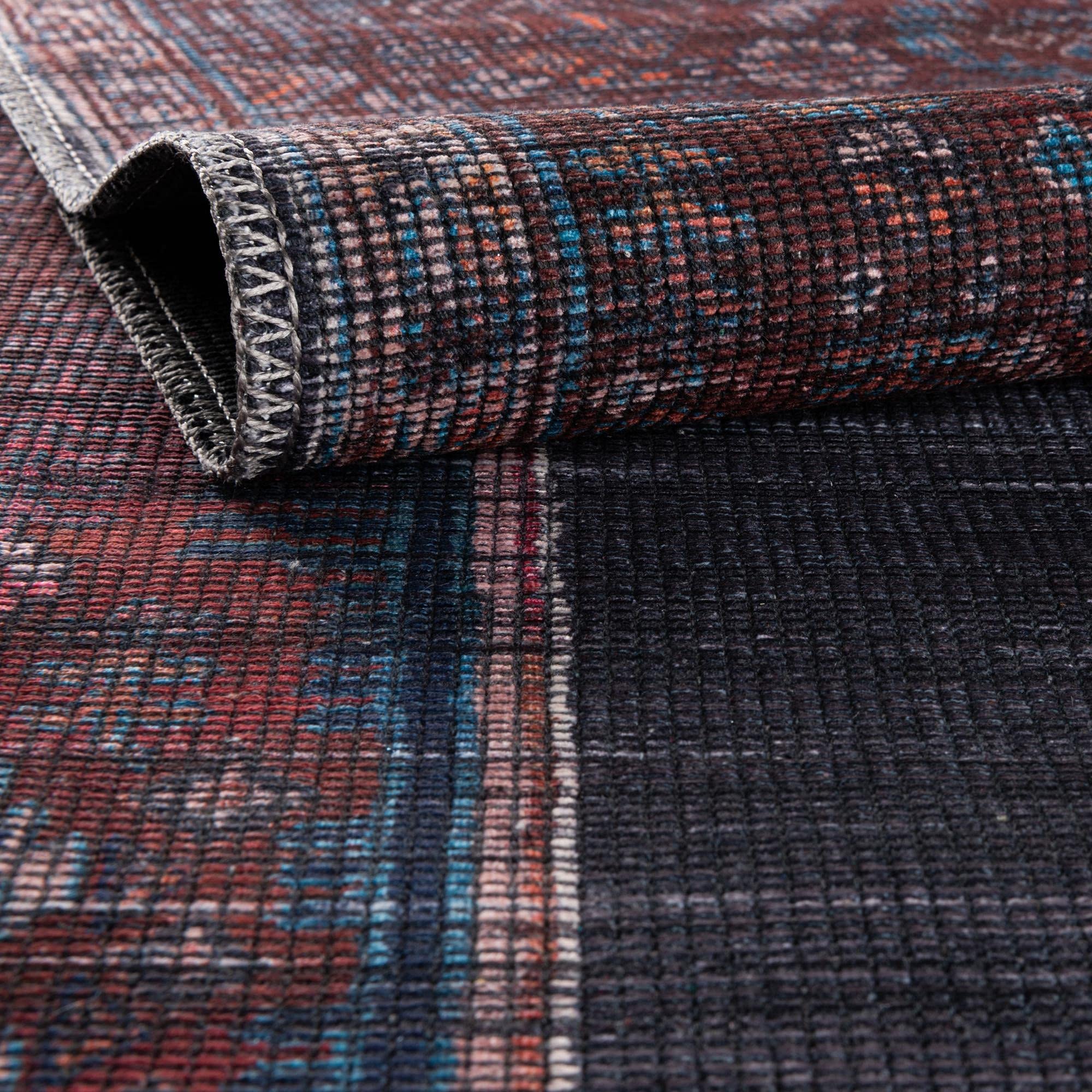 Washable 10 Ft Runner Rug - Sisu Collection Gray Flatweave Rug for Hallways & Entryways | Durable & Easy-Clean Floor Mat for High Traffic Areas, Living Room Decor