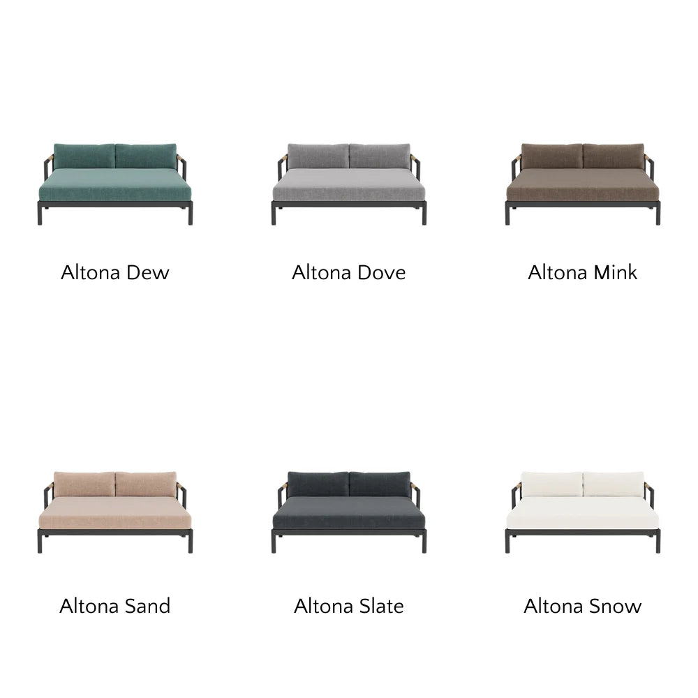 Breeze XL Daybed - Modern Outdoor Patio Lounger with Cushion, Waterproof & UV Resistant - Perfect for Poolside, Garden, or Backyard Relaxation