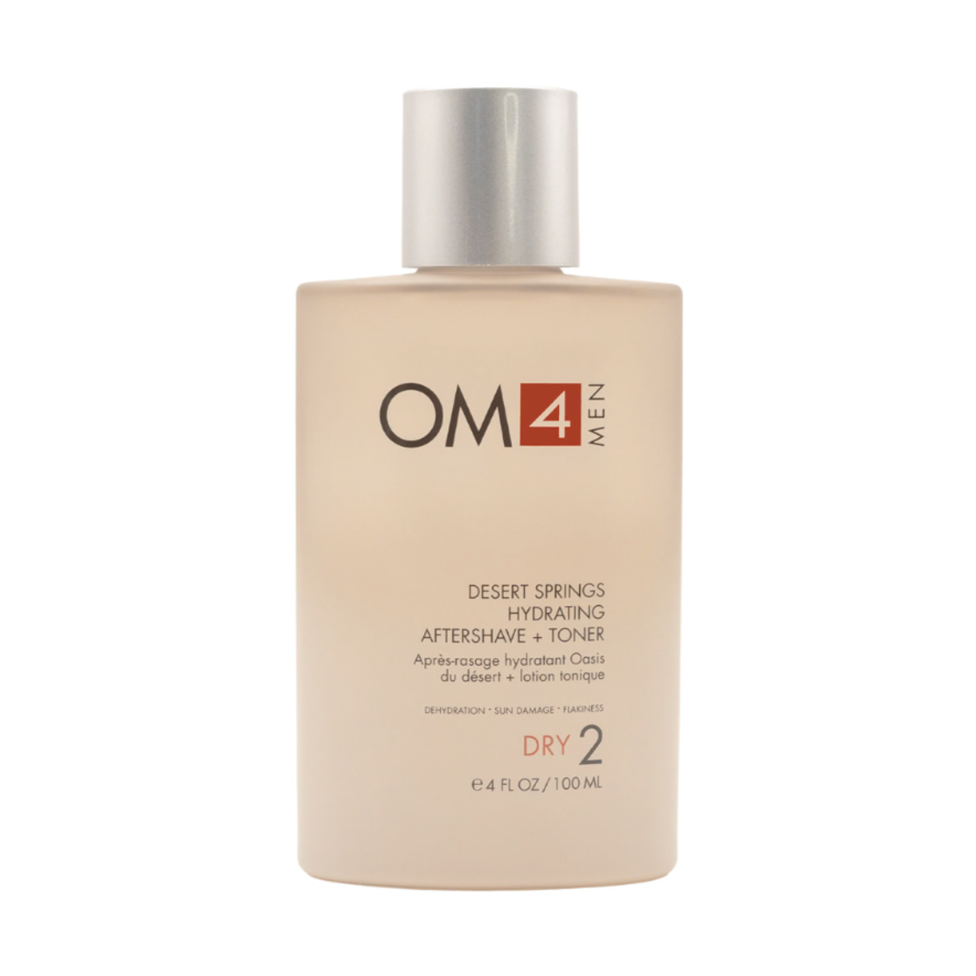 Organic OM4 Dry Step 2: Hydrating Aftershave & Toner for Men with Desert Springs Extract | Soothes & Moisturizes Skin After Shaving | Perfect for Sensitive & Dry Skin Care Routine