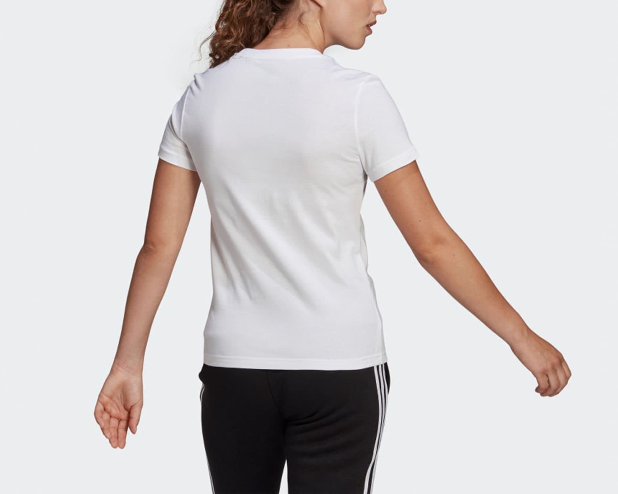 Adidas Women's Essentials Linear Logo Athletic Shorts - Comfortable Workout & Lounge Shorts for Running, Yoga, Gym and Casual Wear