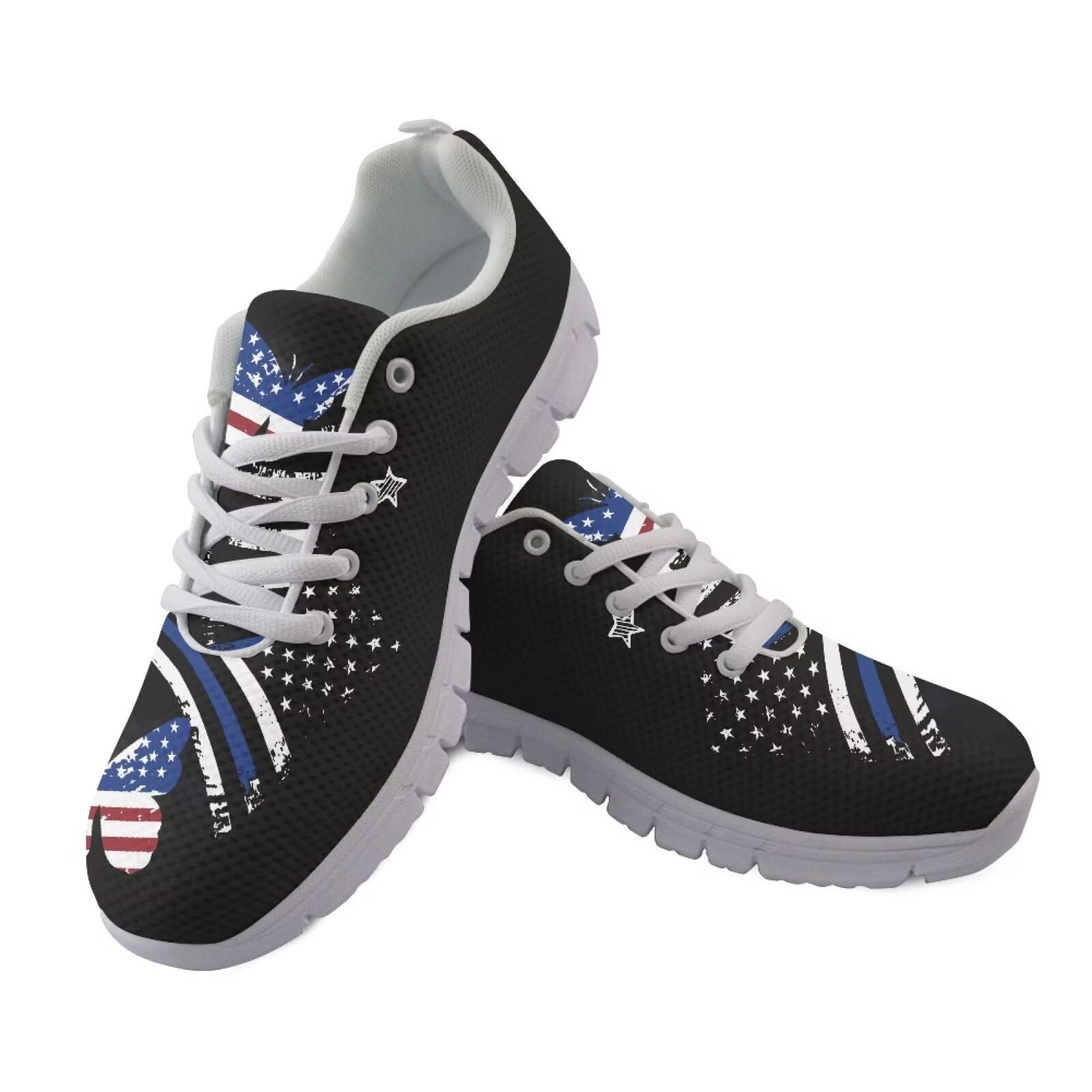 HUGS IDEA Women's Casual Sneakers - Cute Cat Eyes Pattern Comfort Running Shoes for Walking, Jogging & Daily Wear