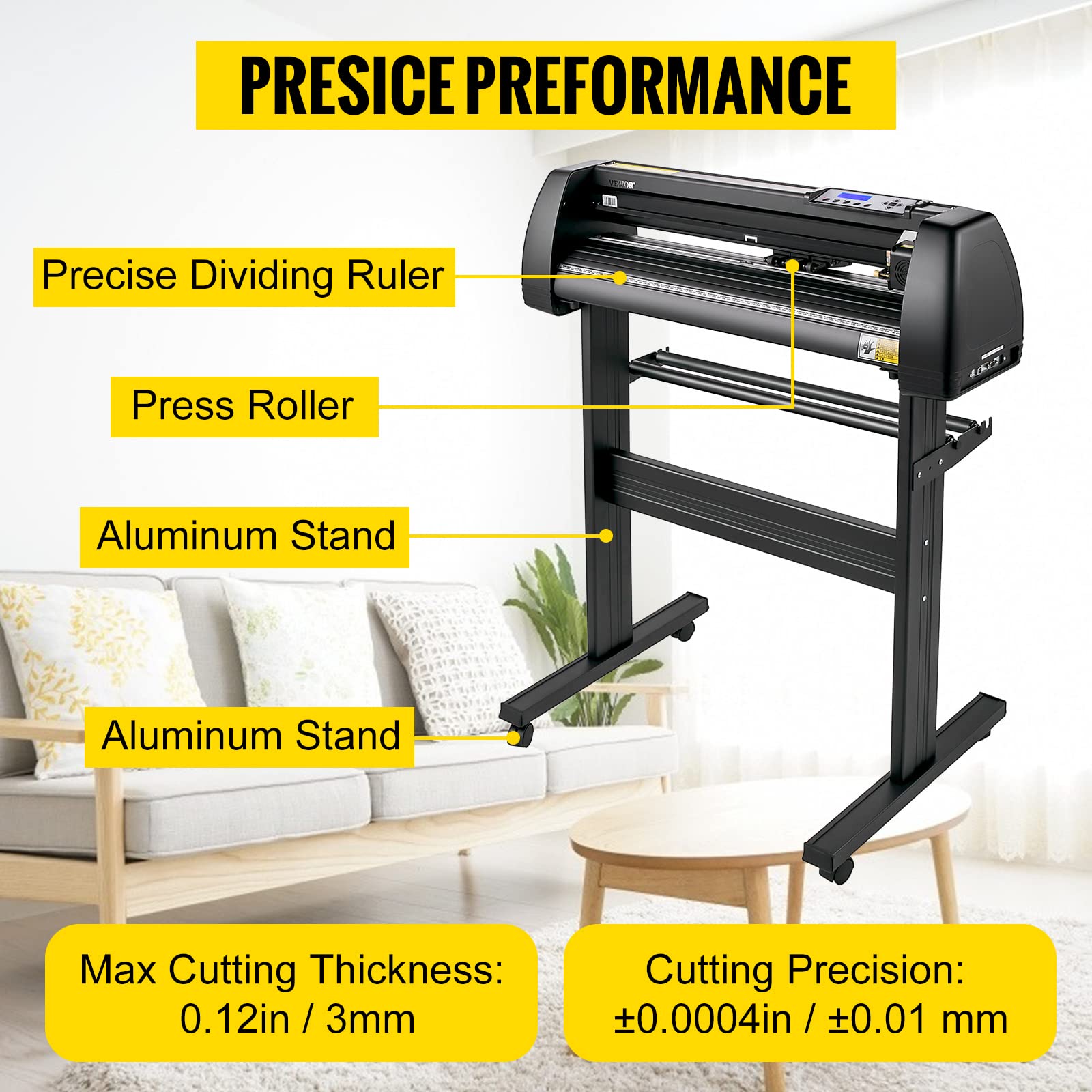 VEVOR 28-Inch Vinyl Cutter Machine with LCD Display - Professional Vinyl Plotter Cutter for Sign Making, Decals, Stickers & DIY Crafts - Perfect for Home, Business & Commercial Use