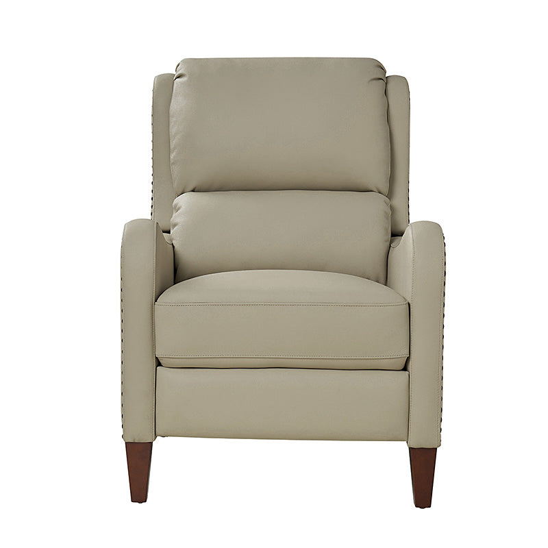 Deliat Genuine Leather Recliner Chair - Premium Comfort for Living Room, Home Theater & Office - Adjustable Footrest & Lumbar Support - Brown PU Leather Sofa for Relaxation & Entertainment