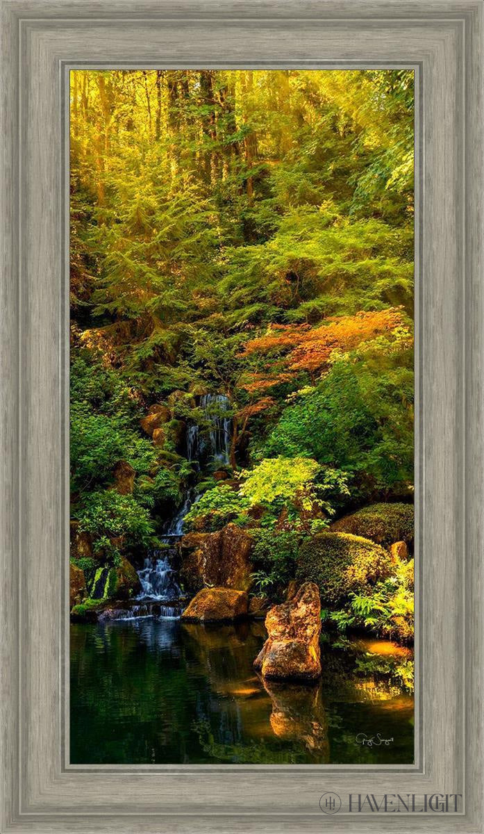 Secluded Pond By Greg Sargent - Handmade Landscape Oil Painting - Nature Wall Art Decor for Living Room, Bedroom & Office