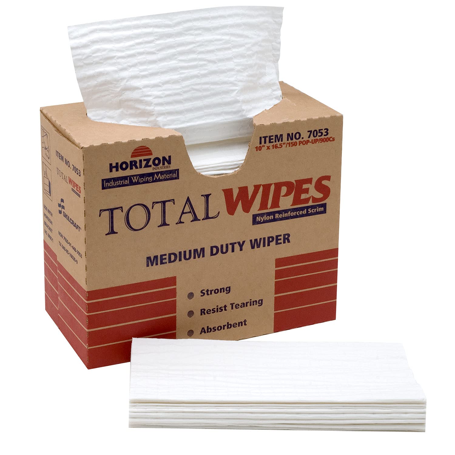 AbilityOne® Total Wipes II Premium 4-Ply Reinforced Cleaning Towels - Medium Size 10