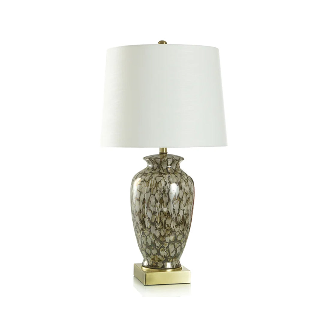 Reactive Glaze Traditional Table Lamp - Handcrafted Ceramic Lamp for Living Room, Bedroom & Office Decor - Perfect for Home, Apartment & Workspace Lighting