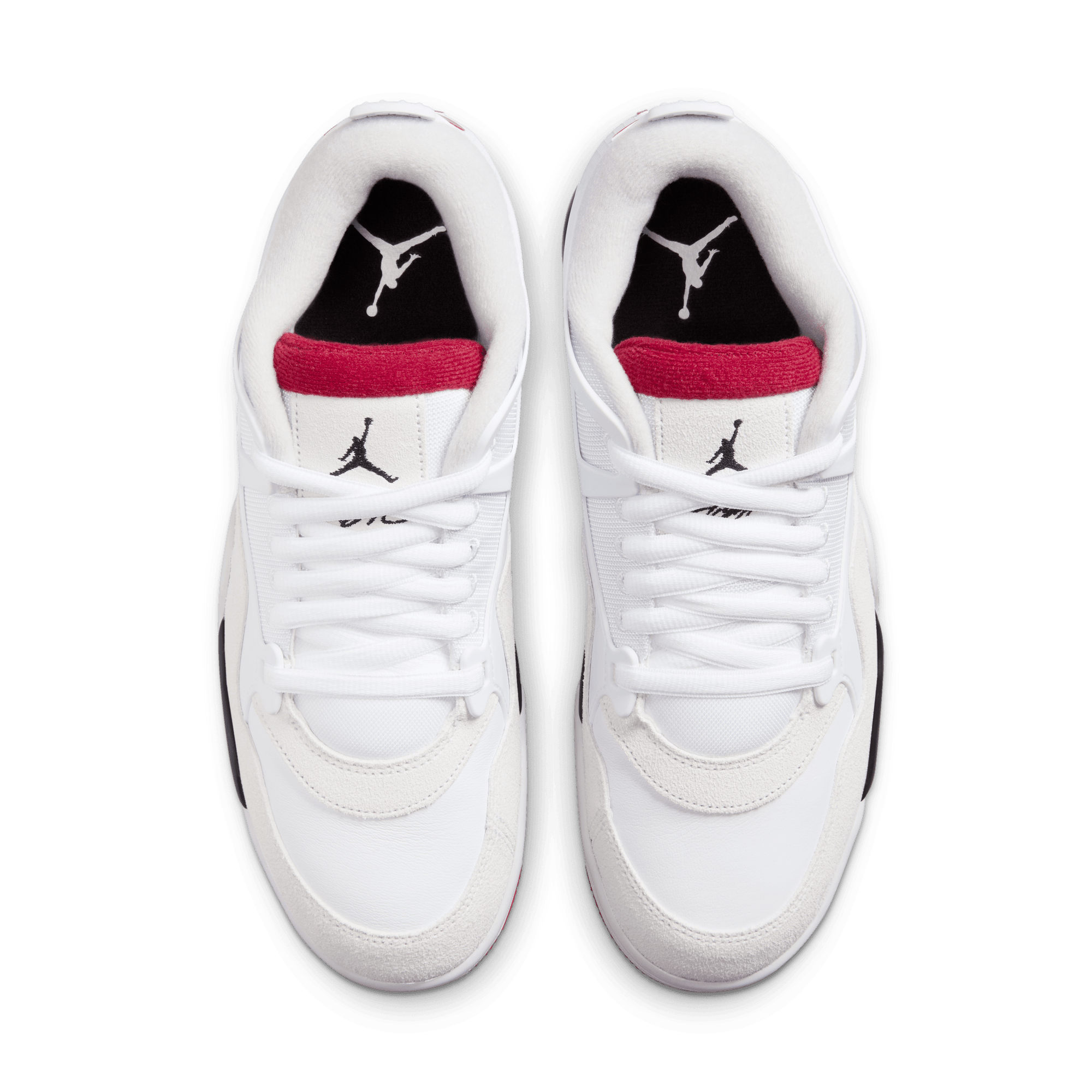 AIR JORDAN 4 Retro Men's Sneakers - White/Varsity Red Basketball Shoes for Men | Perfect for Streetwear, Gym & Casual Outfits