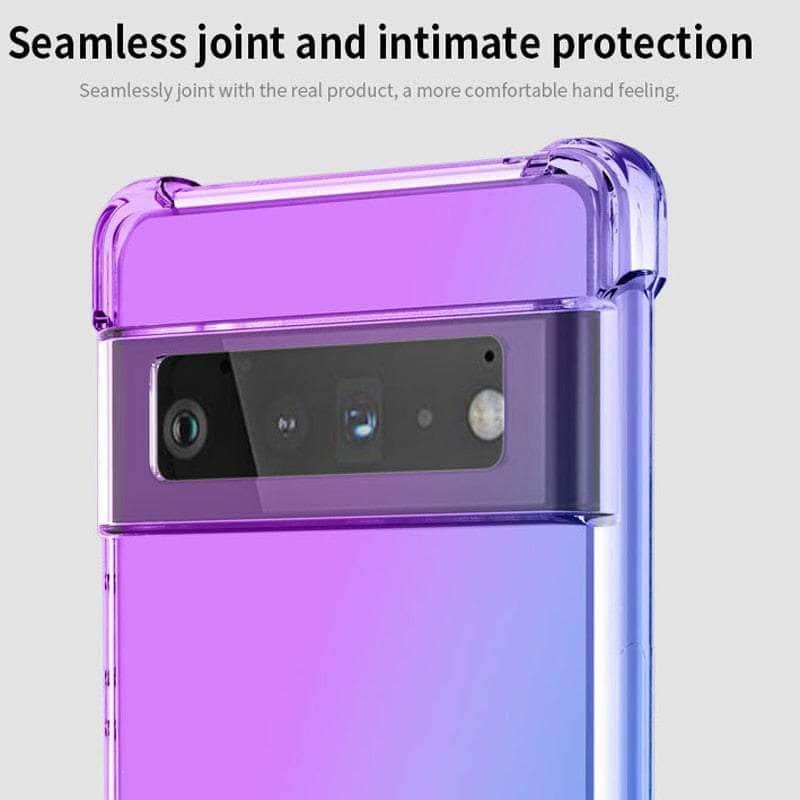 Shockproof Airbag Gradient Silicone Case for Google Pixel 8 - Durable Protection with Stylish Design for Everyday Use, Travel & Outdoor Activities