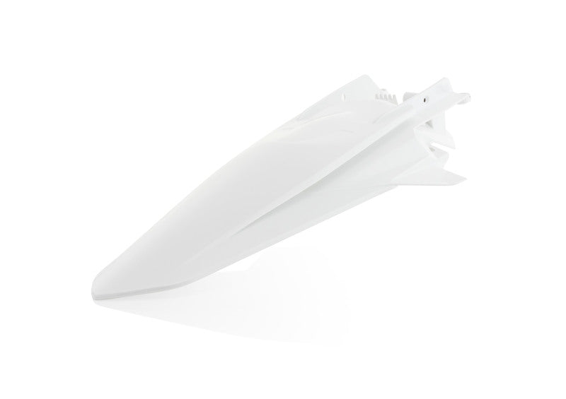 Acerbis Rear Fender for KTM SX125 250 SX-F250 450 XC-F250 450 XC250 300 XC250TPI 300TPI - Durable White Plastic Motorcycle Fender for Off-Road & Motocross Riding