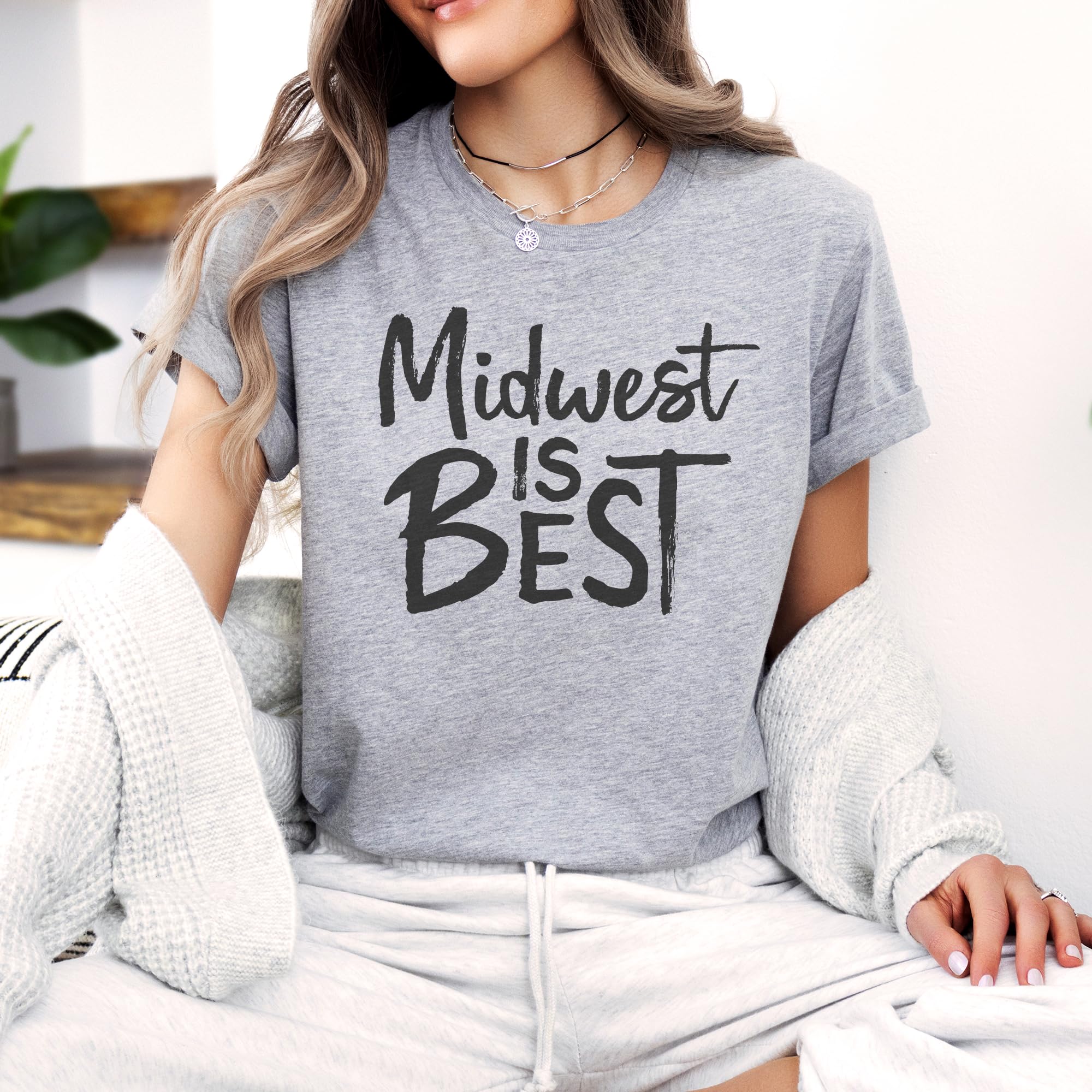 Midwest Pride T-Shirt - Softstyle Unisex Midwest Gift Tee - Best Midwest State Home Apparel - Perfect for Midwest Lovers & Travel Souvenirs