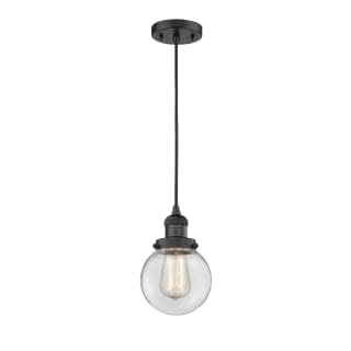 Innovations 201C-OB-G202-6 1 Light Mini Pendant Light Fixture in Oil Rubbed Bronze Finish - Perfect for Kitchen Island, Dining Room, or Entryway Lighting