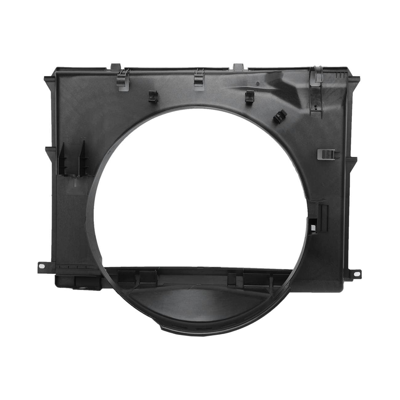 1x Radiator Cooling Fan with Plastic Shroud - Replacement Part for Car Engine Cooling System - Compatible with Multiple Vehicle Models - Perfect for DIY Auto Repair and Maintenance