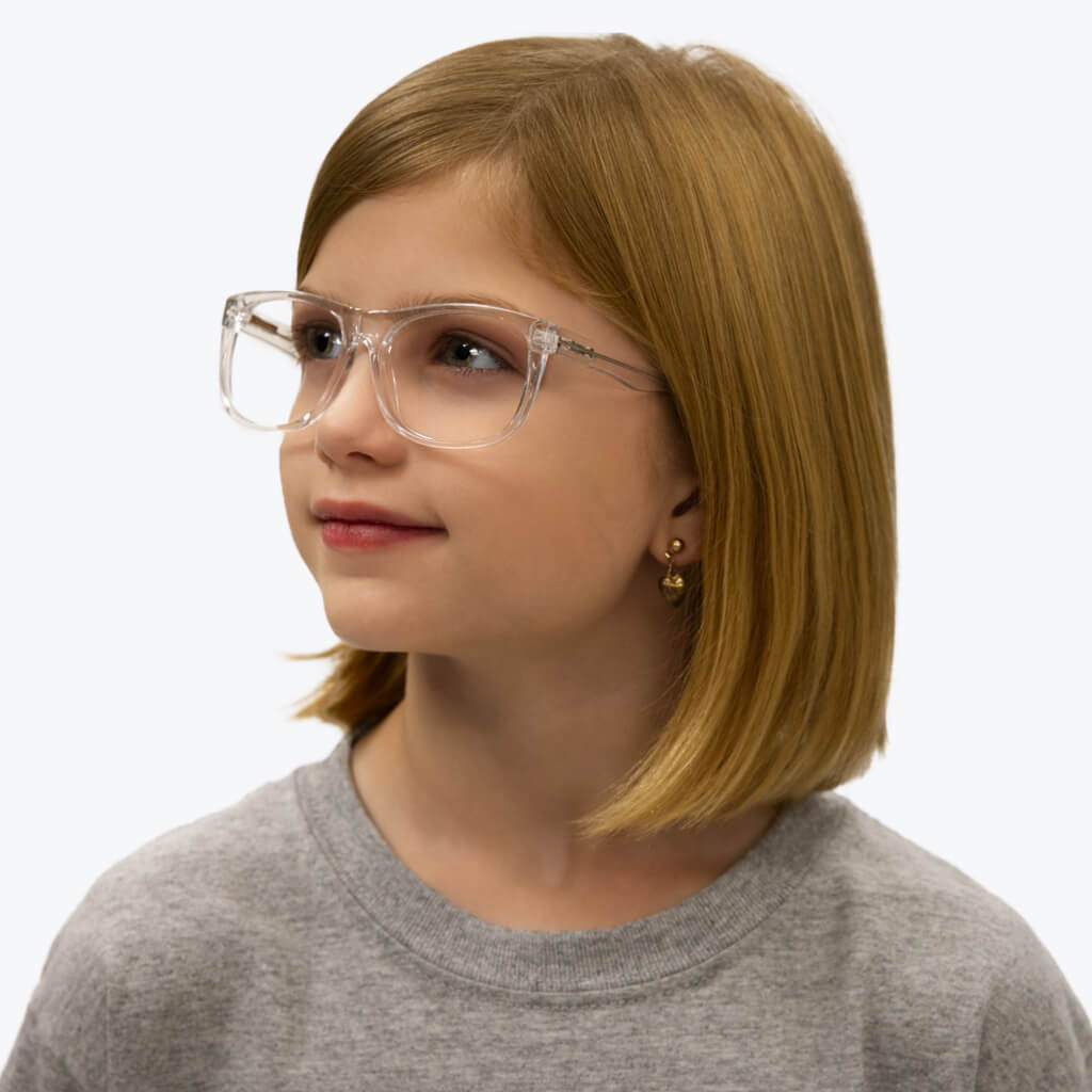 Blue Light Blocking Kids Computer Glasses - Anti Eye Strain for Screen Time, Gaming & Online Classes - Crystal Clear Lens for Boys & Girls
