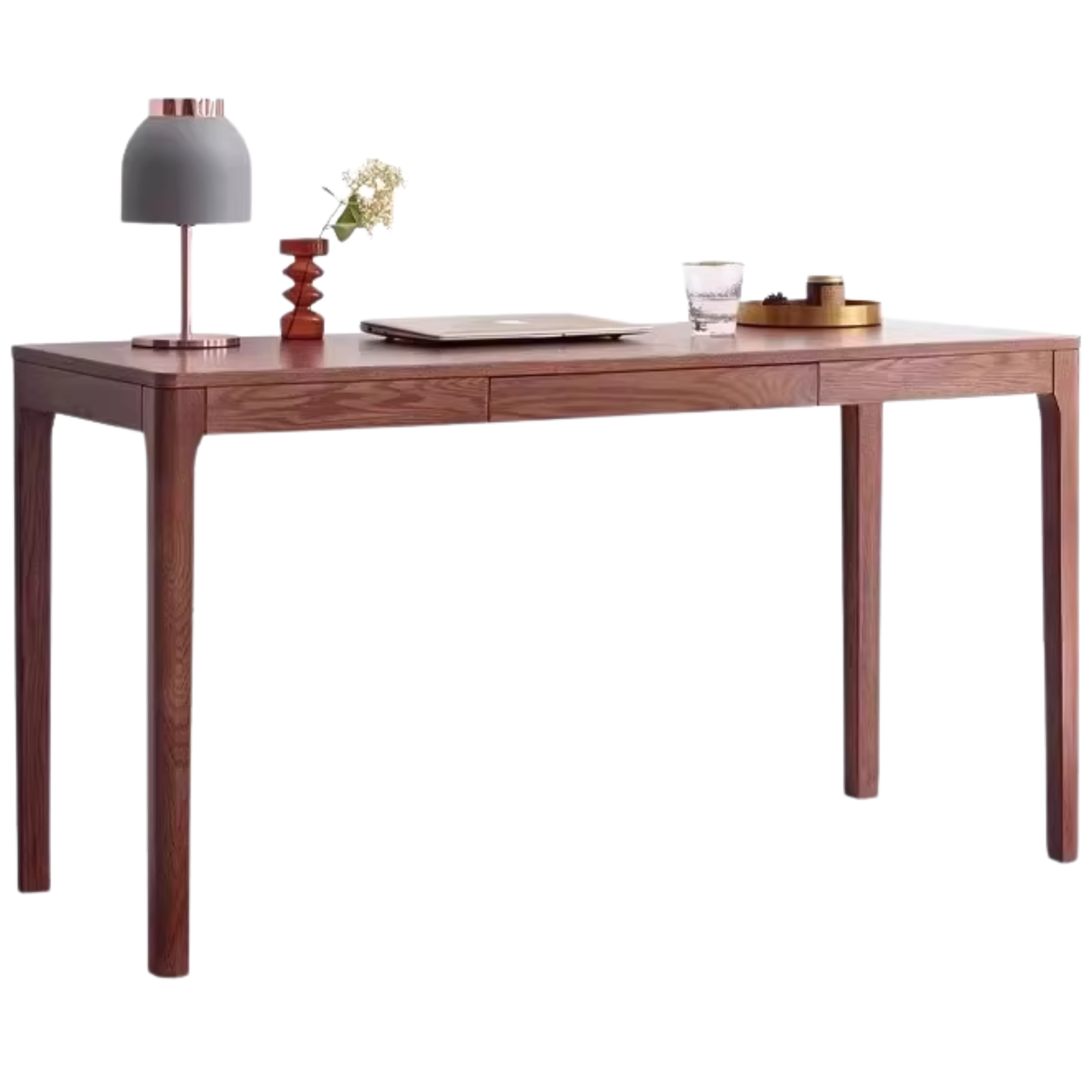 Premium Solid Oak Wood Office Desk - Modern Nordic Style Writing Table for Home & Workspace - Perfect for Remote Work, Study & Office Decor