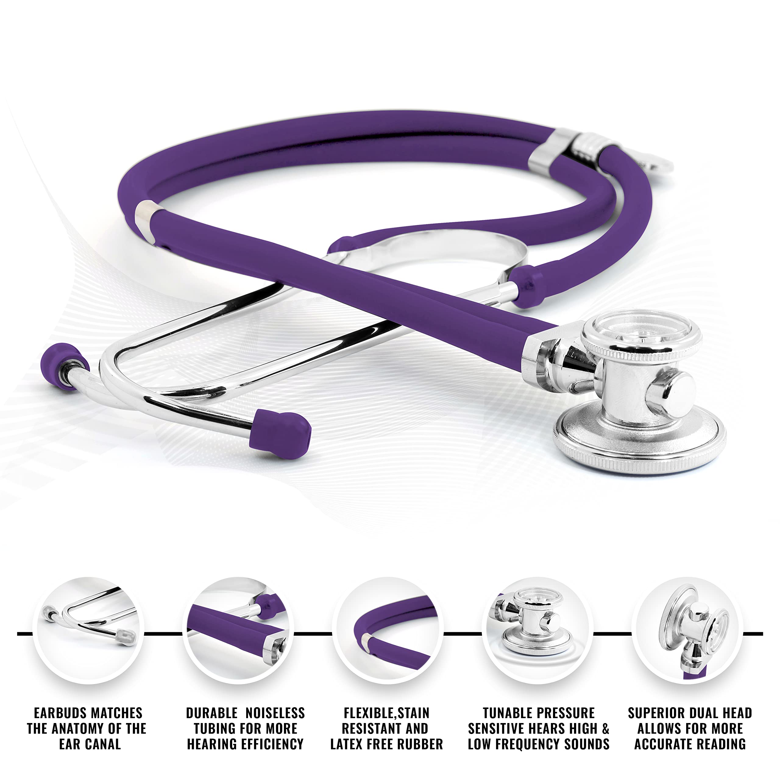ASA TECHMED Nurse EMT Starter Kit - Stethoscope, Blood Pressure Cuff & 7.5