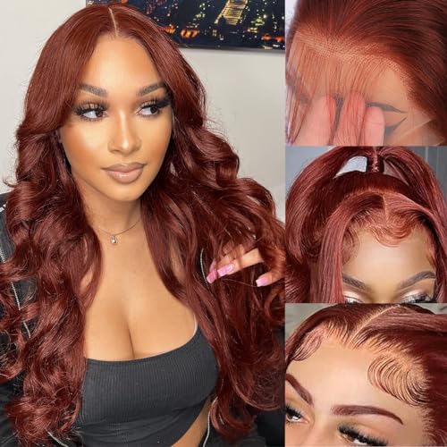 13x6 Red Brown Wig