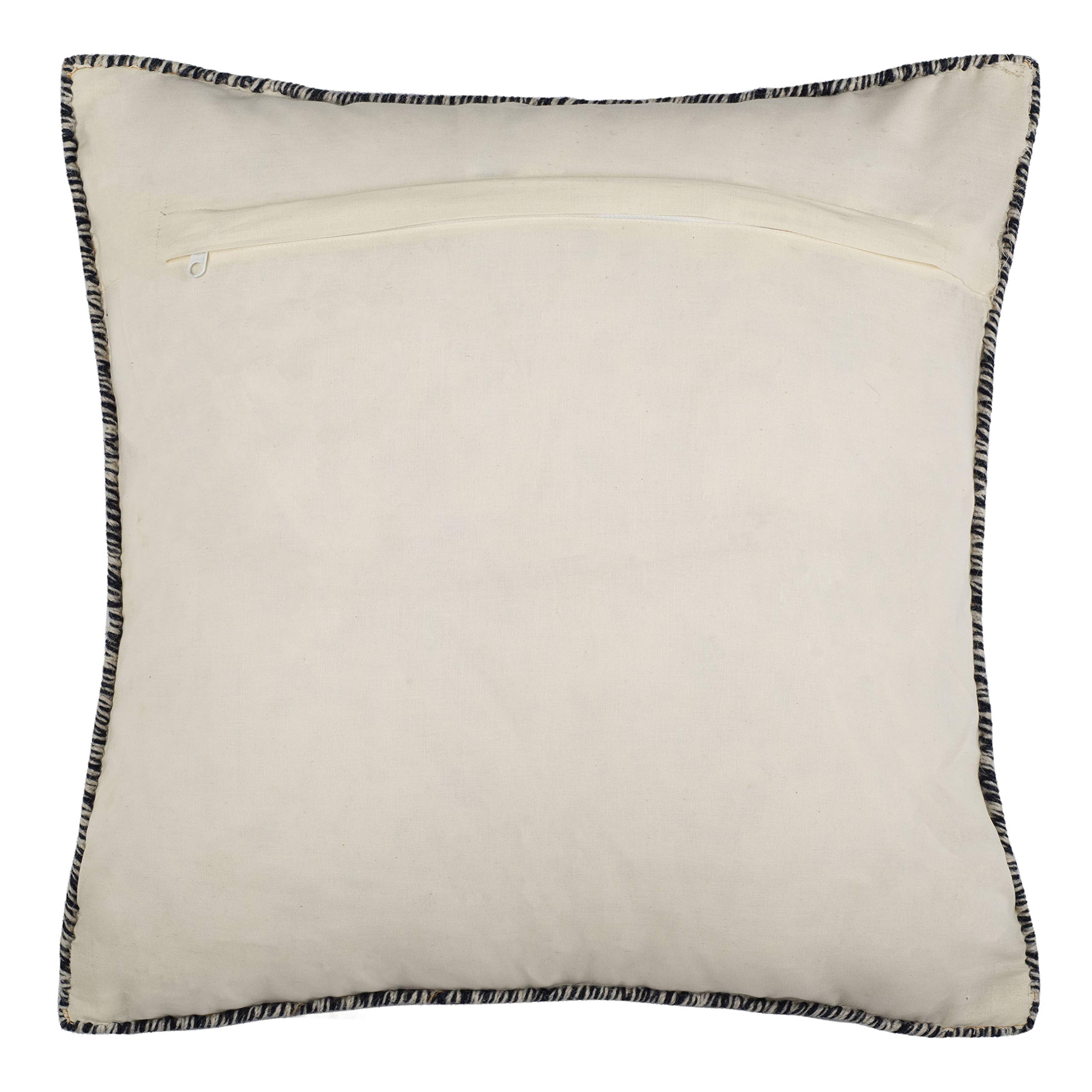SAFAVIEH Dip-Dye Patch Medina Blue Throw Pillows (Set of 2) - 24 Inch Square Decorative Cushions for Sofa, Bed & Living Room