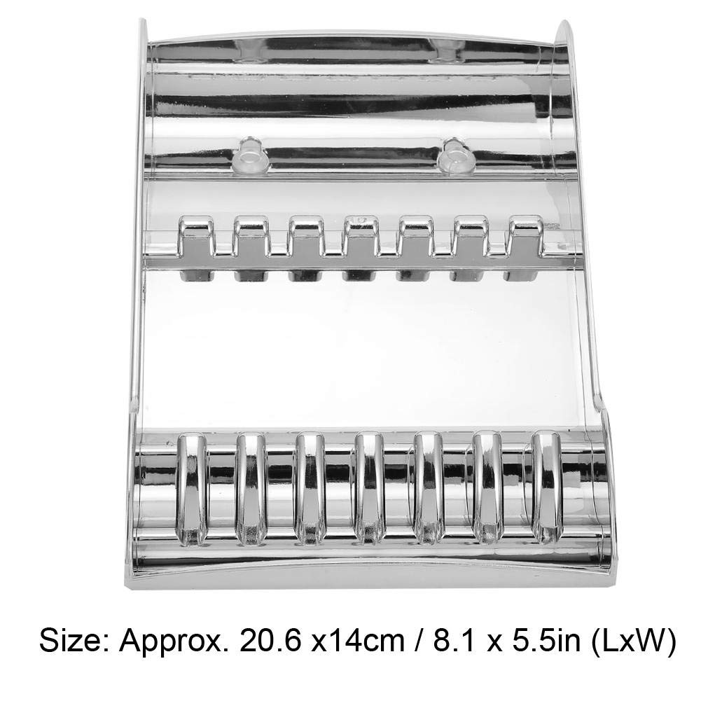 Professional Hair Scissors Holder & Salon Organizer - Silver Hairdressing Scissors Case for Stylists, Barbers & Home Use | Perfect for Salon Desks, Bathrooms & Travel Storage