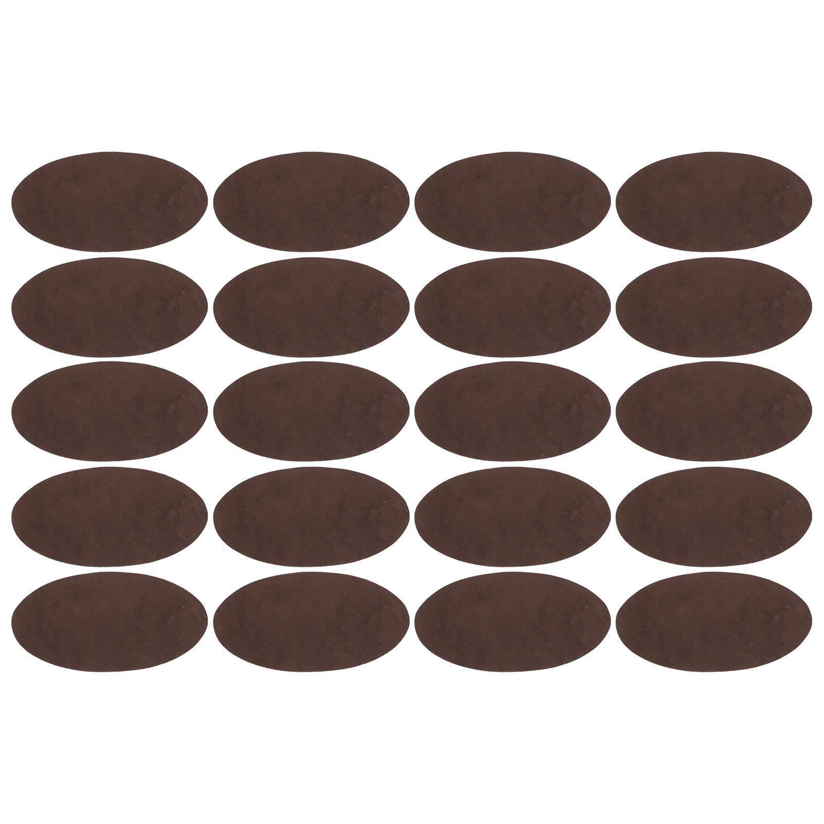 DIY Iron-On Flocking Patches 17x16x2cm - 10 Pairs Brown Fabric Patches for Clothing Decoration, Scarf Embellishment & Covering Stains - Perfect for Jackets, Jeans, Bags & DIY Fashion Projects