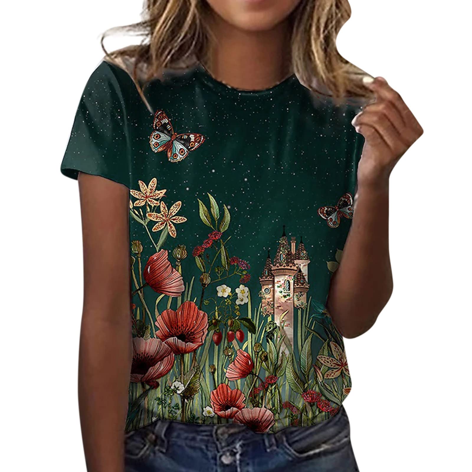 Women's V-Neck Rolled Short Sleeve Workout T-Shirts with Pocket - Breathable Casual Summer Tops for Gym, Running, Yoga & Everyday Wear