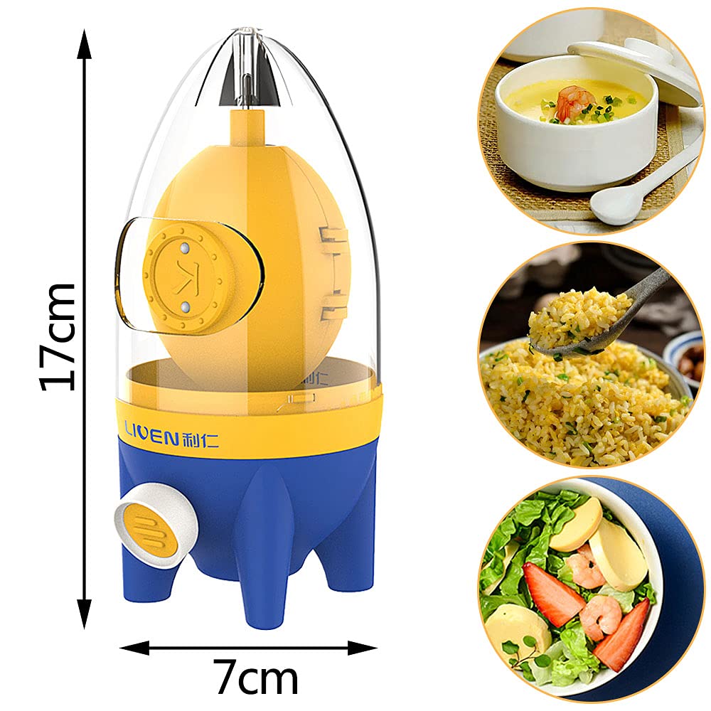 Golden Egg Maker - Manual Egg Puller & Scrambler, Portable Silicone Yolk Mixer with Drawstring for Perfectly Mixed Eggs - Ideal for Breakfast, Baking & Cooking at Home