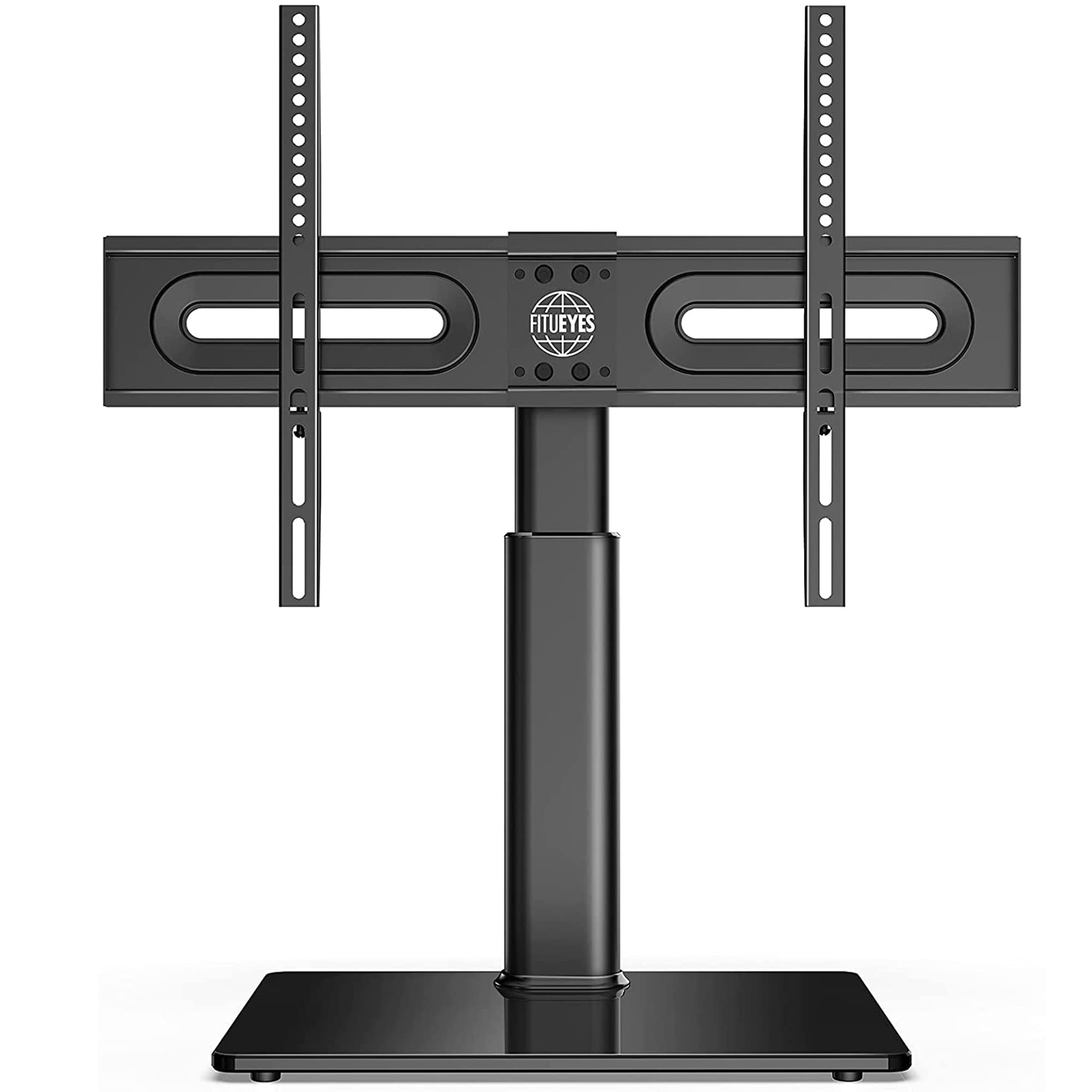 FITUEYES Adjustable Height TV Stand with Swivel ±40° for 32-65 Inch Screens - Max Load 40kg, VESA 400x600mm - Perfect for Living Room, Bedroom & Home Theater Setup