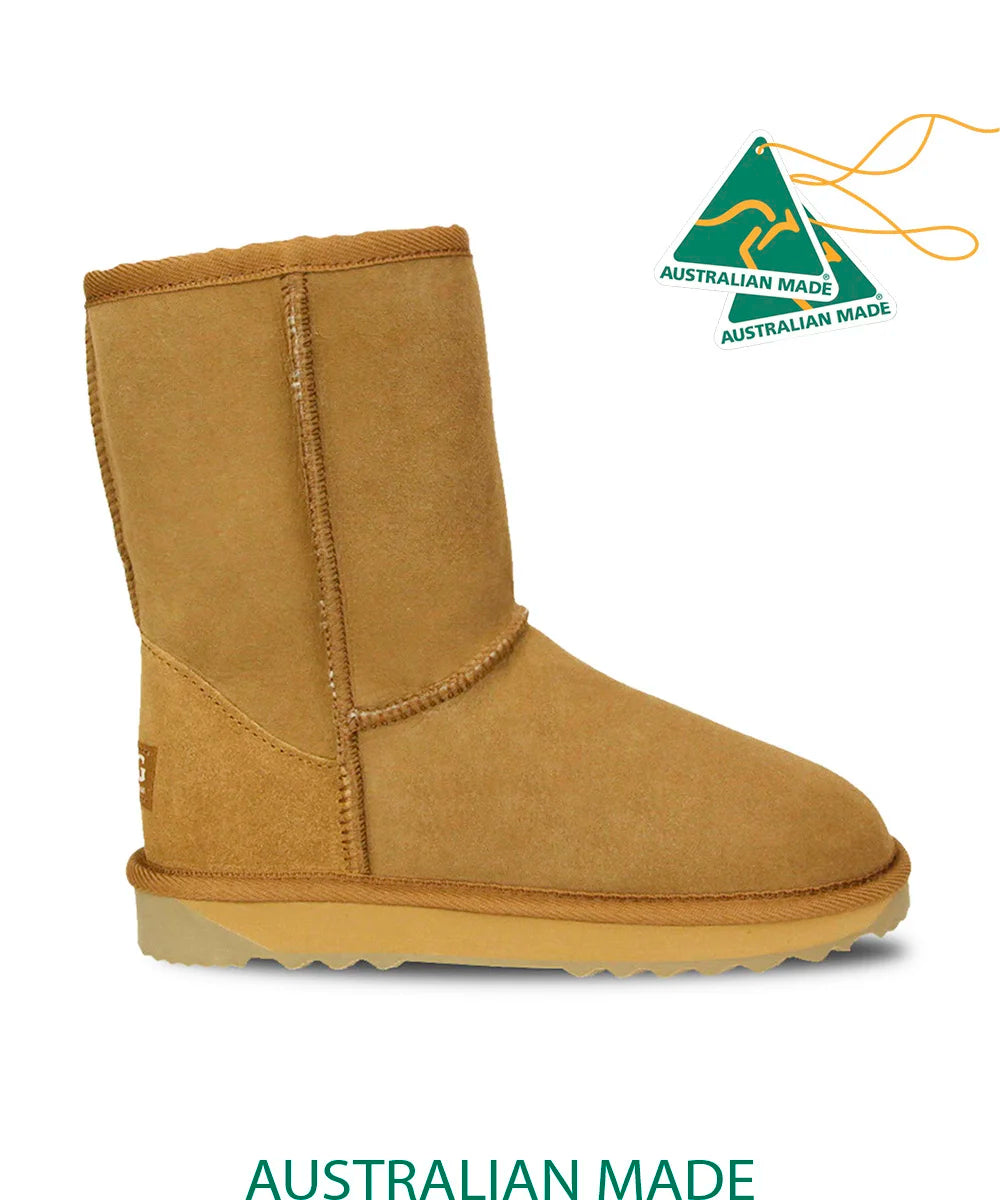 Premium UGG Classic Short Boots for Women - Cozy Winter Boots with Genuine Sheepskin, Water-Resistant & Slip-Resistant - Perfect for Snow, Cold Weather & Casual Outfits