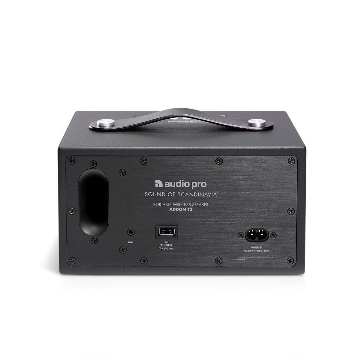 Audio Pro ADDON T3+ Portable Wireless Bluetooth Speaker with Rich Bass - Compact Travel Speaker for Outdoor, Beach, Pool Party & Home Use (Coal Black)